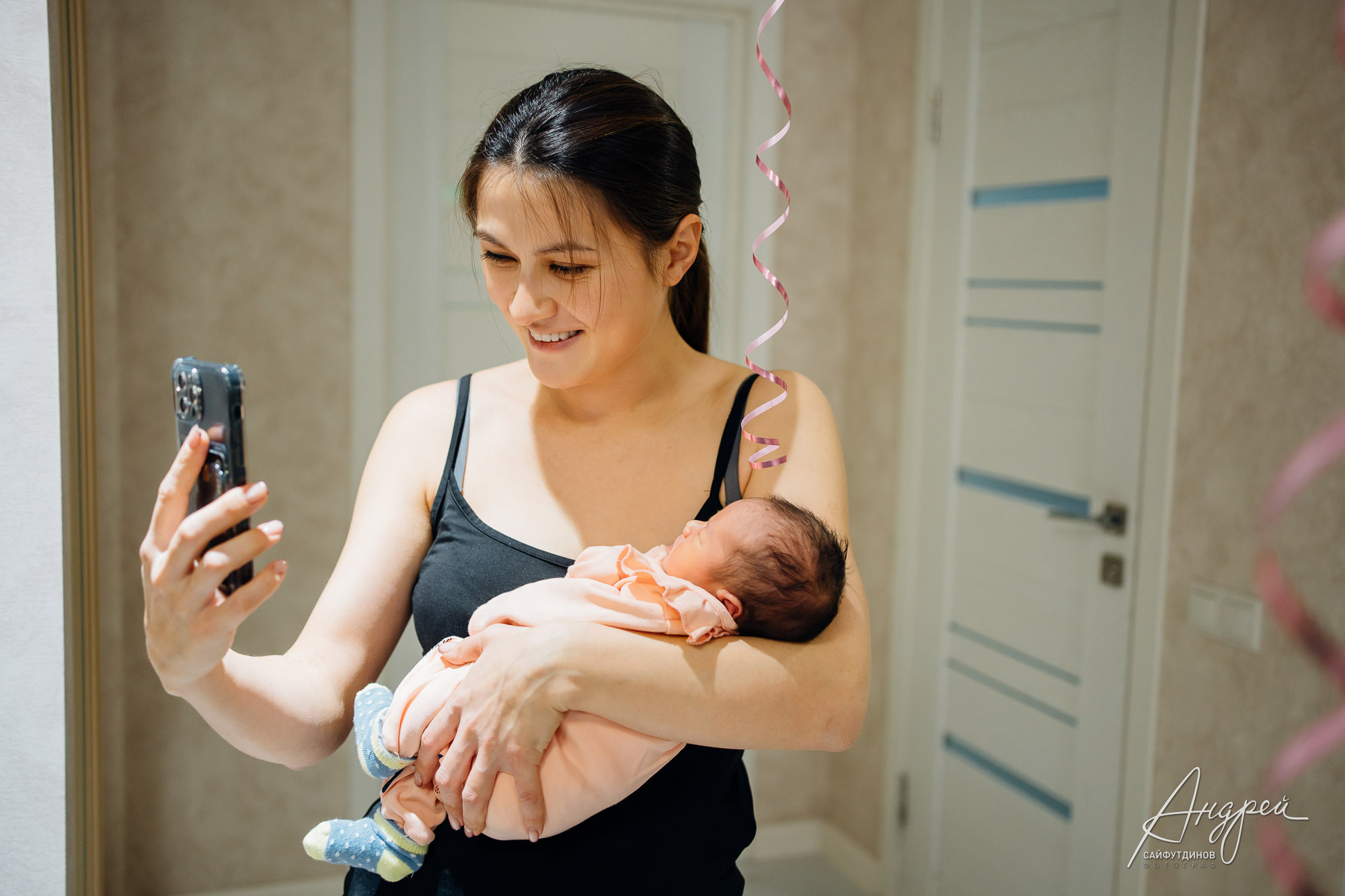 Выписка Эмилии👼 Когда папа за множество километров от дома. Свадебный и семейный фотограф в Ростове-на-Дону. Андрей Сайфутдинов