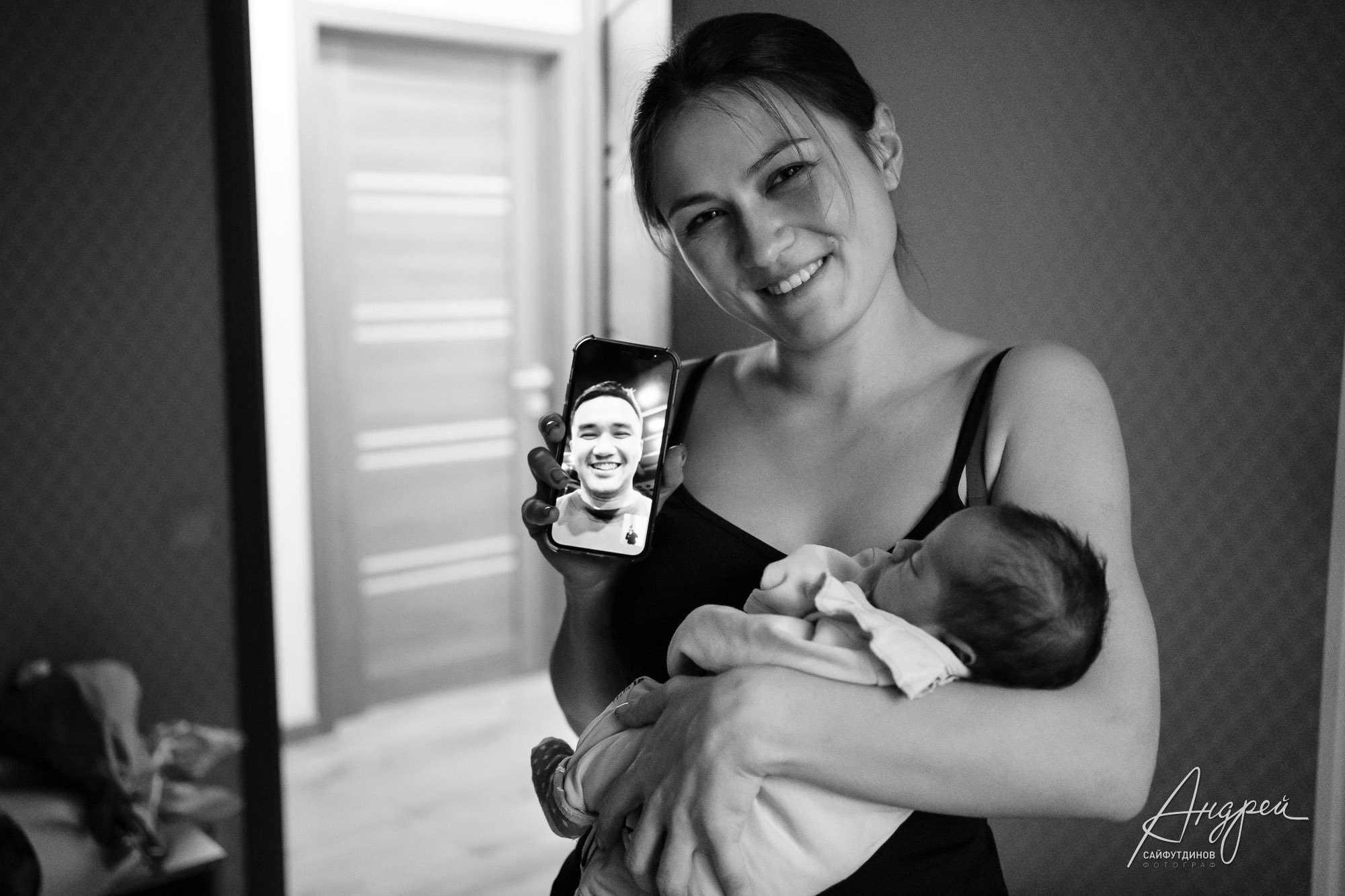 Выписка Эмилии👼 Когда папа за множество километров от дома. Свадебный и семейный фотограф в Ростове-на-Дону. Андрей Сайфутдинов