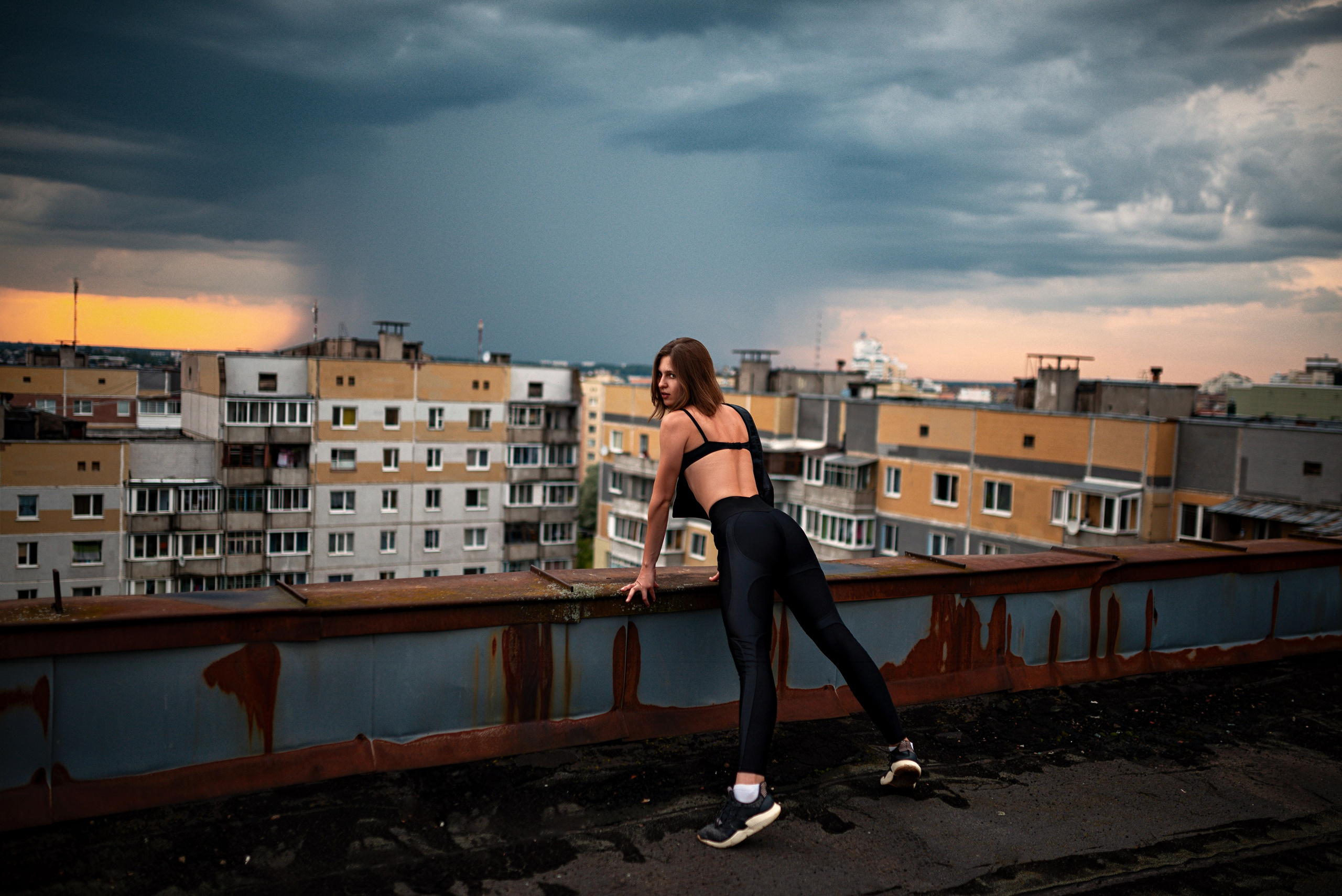 Фотосессия на крыше дома. Фотограф в Витебске Сергей Томашев