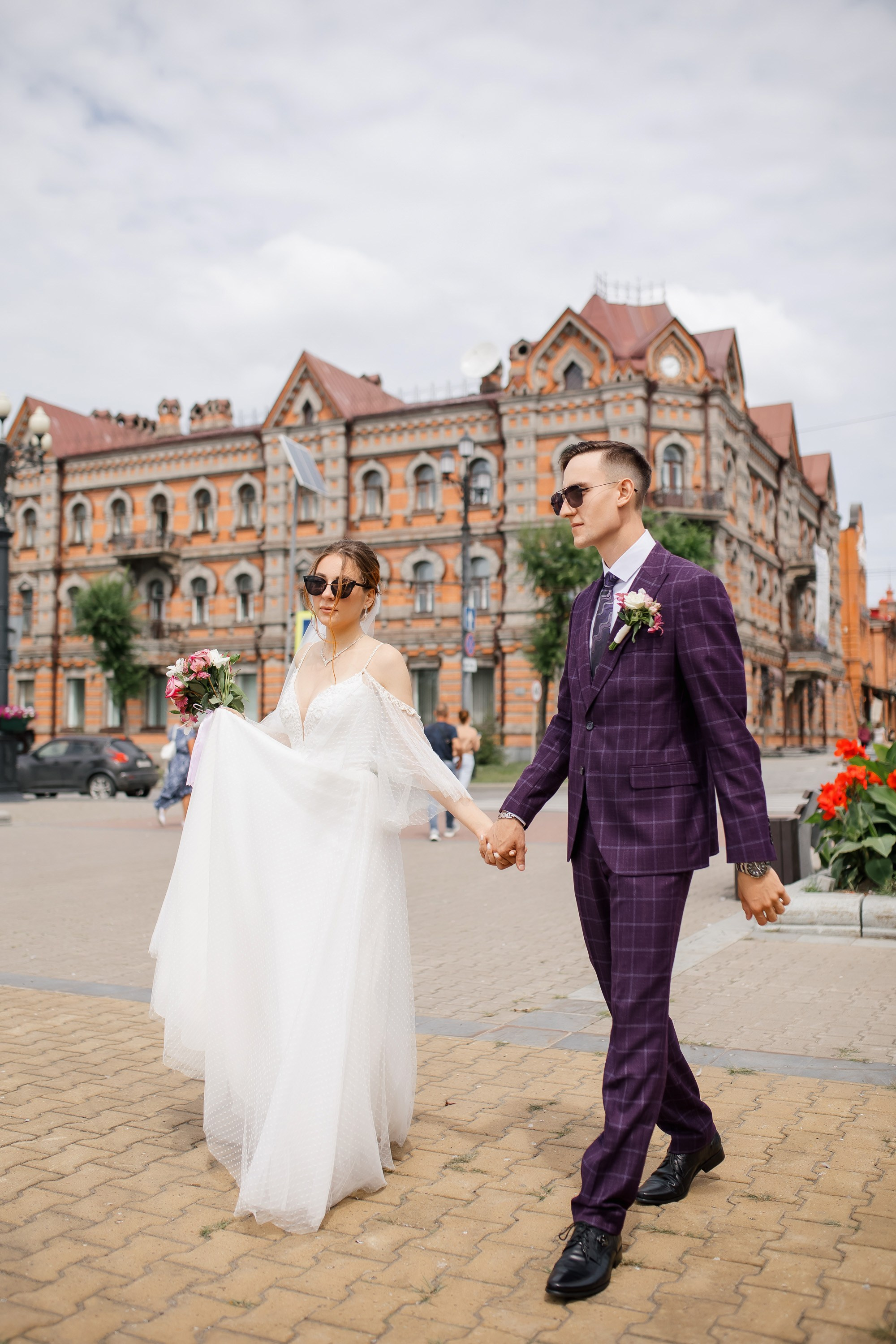 Ксения и Максим. Сборы Sopka. Прогулка по городу. Свадебный фотограф в Хабаровске