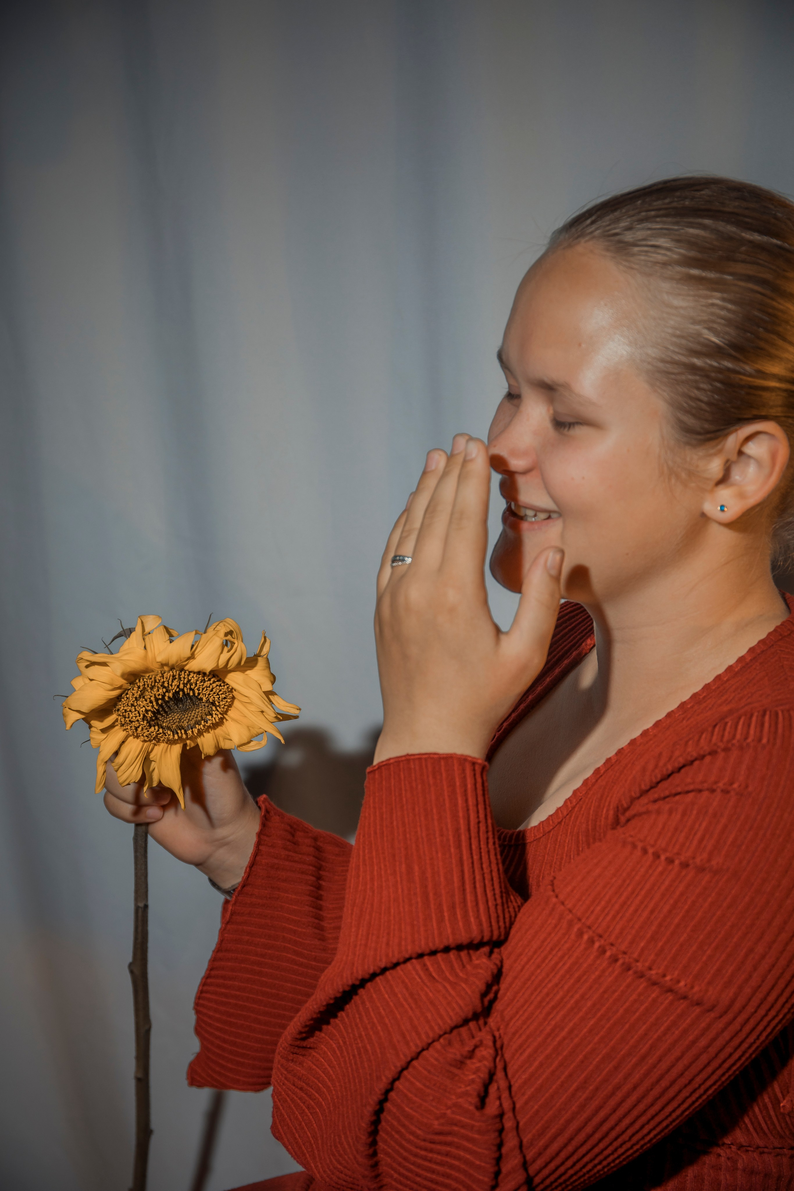 Сподсолнухом. Арт- фотограф Москва