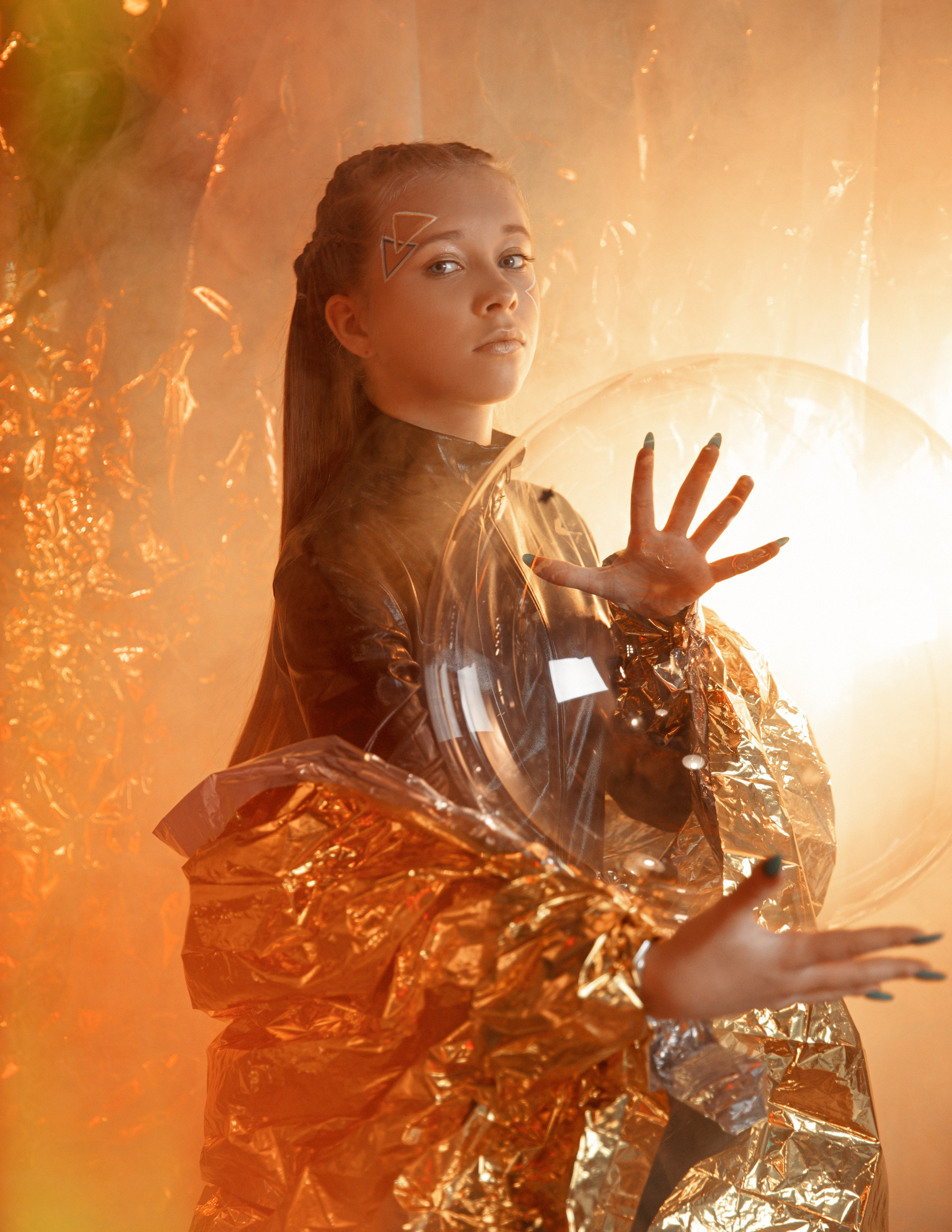 Фотосессия галактическая инопланетная марс. Фотограф Ольга Эмбер