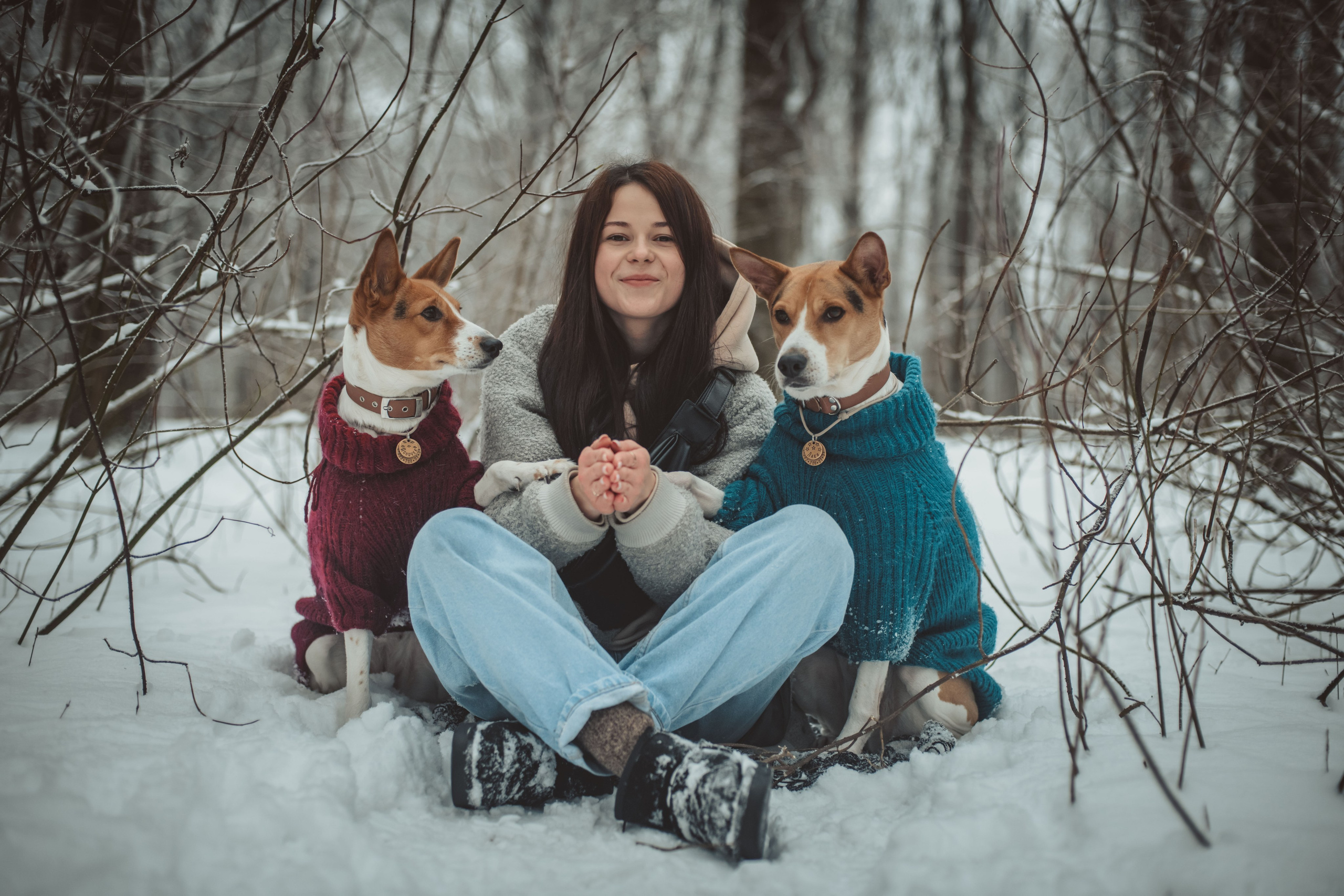Анастасия, Лакки и Поночка. Воронцовский парк. Фотограф-анималист, Brand-фотограф в Москве Евгения Кононенко