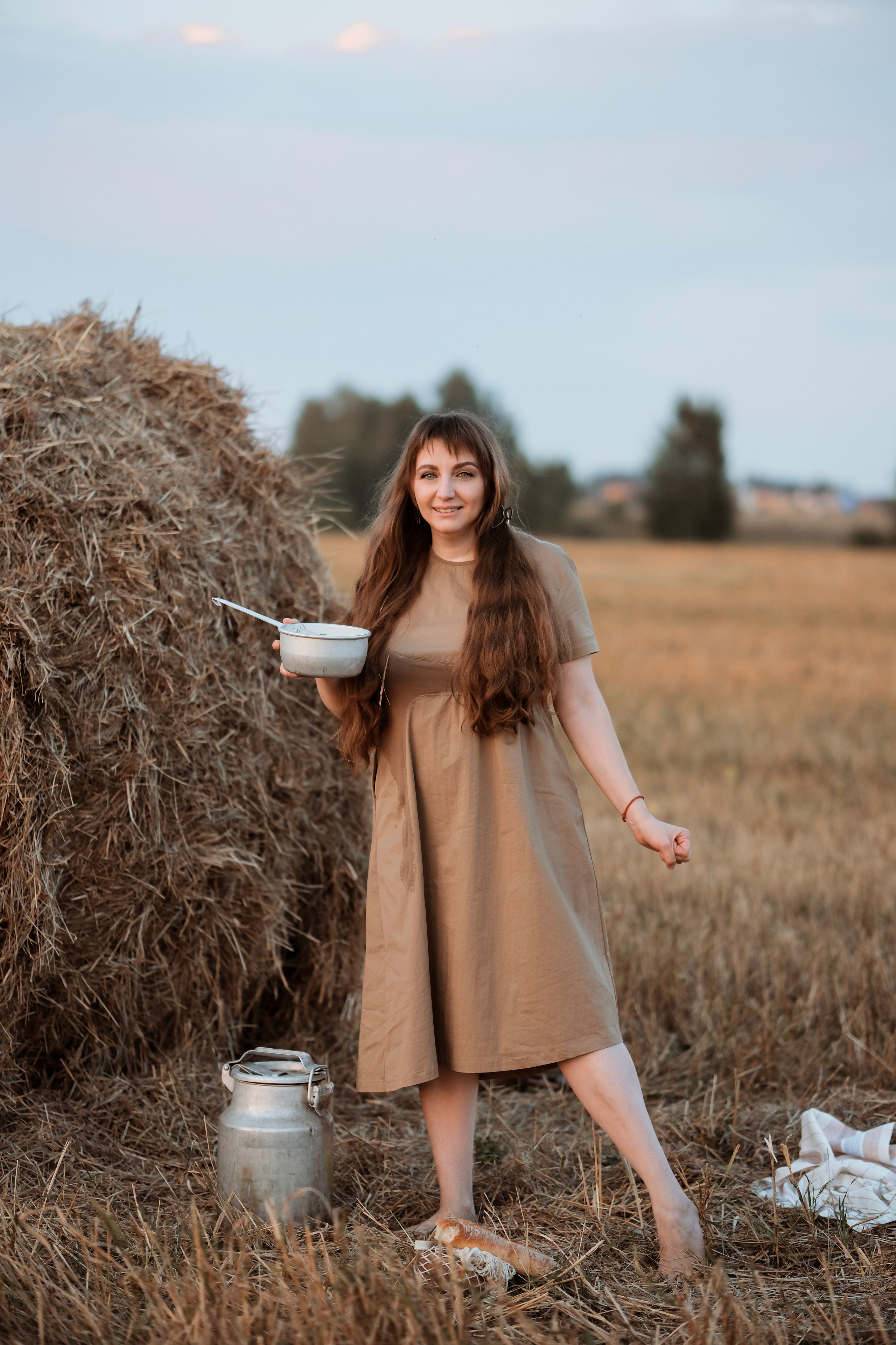 По полюшку. Фотограф новорожденных в Брянске Анжелика Прохоренкова