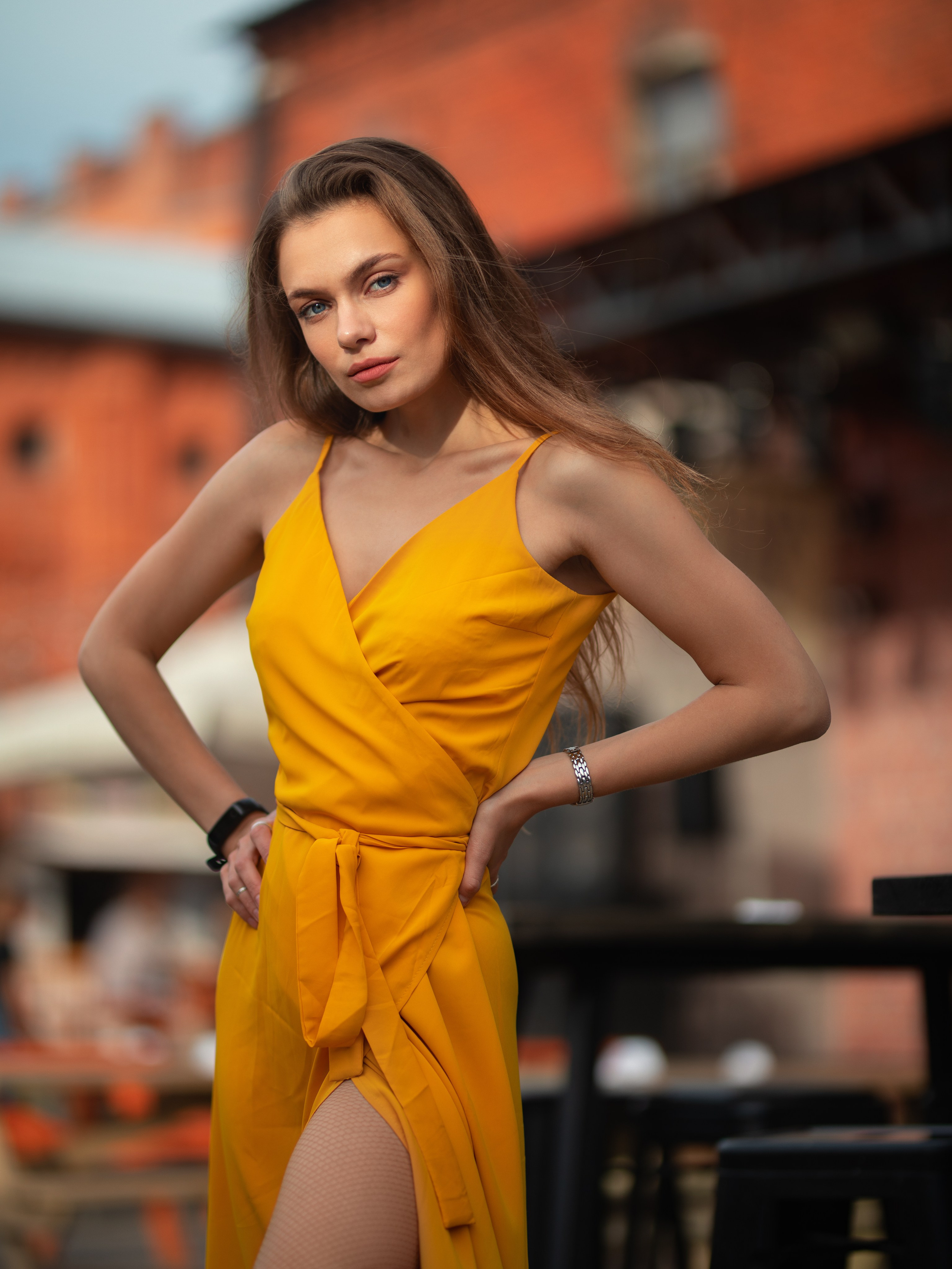 Летняя съемка с Екатериной на городской площади в Воронеже в формате для «себя»