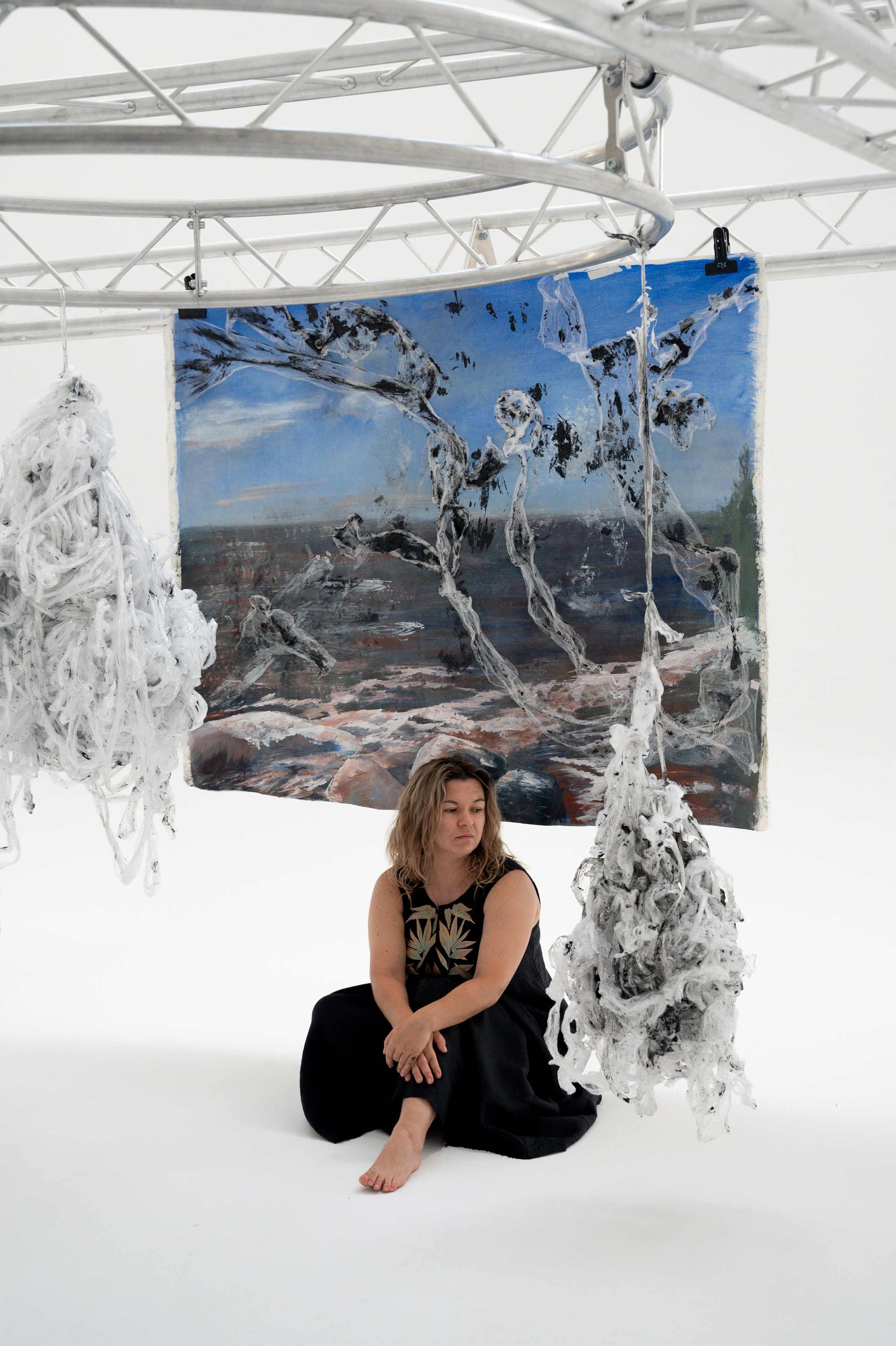 Фотосессия художника и его работ. Фотограф Юлия Кондратьева