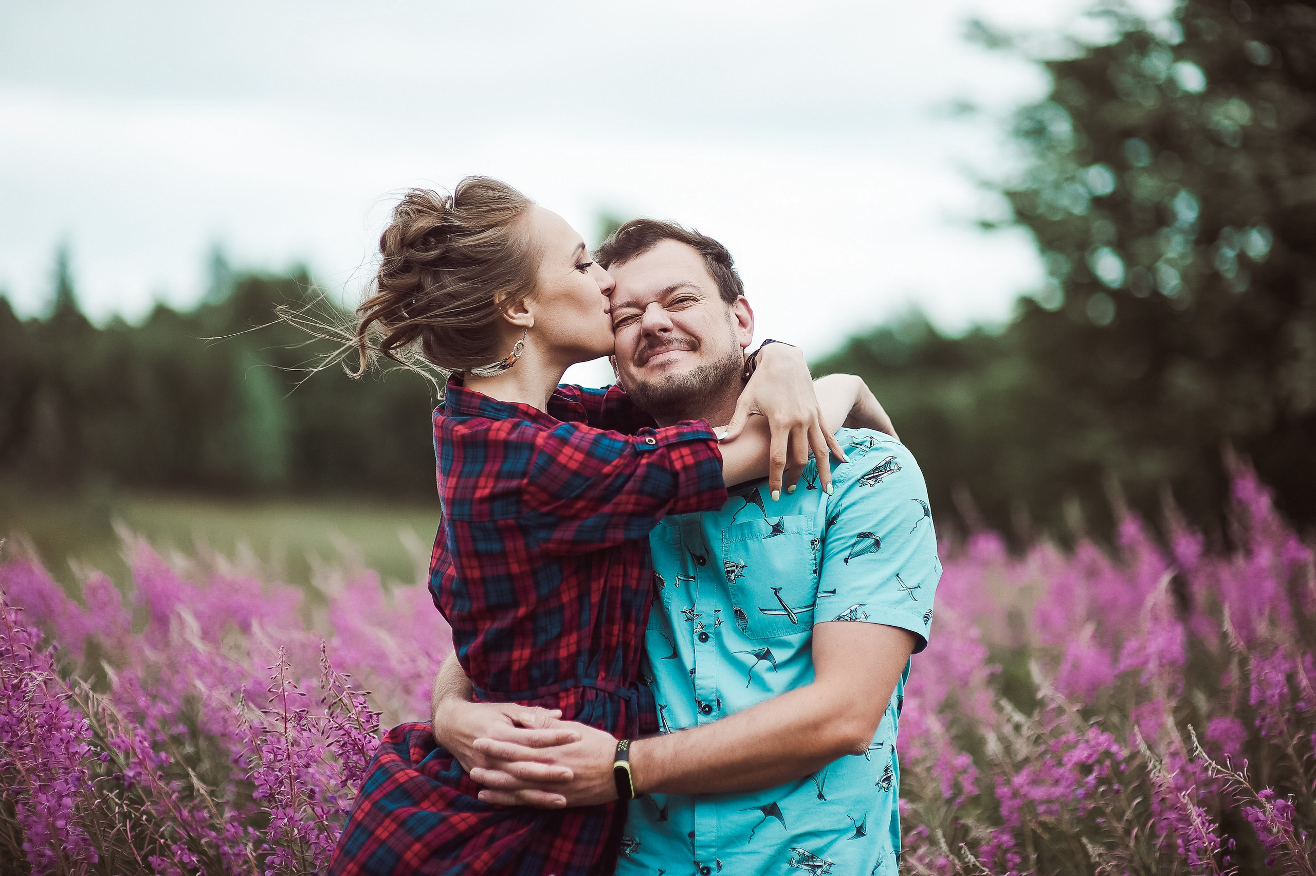 Александра и Вячеслав (фотосессия Love story на природе). Портретный, семейный и свадебный фотограф в Санкт-Петербурге и в Пушкине Ширяев Денис