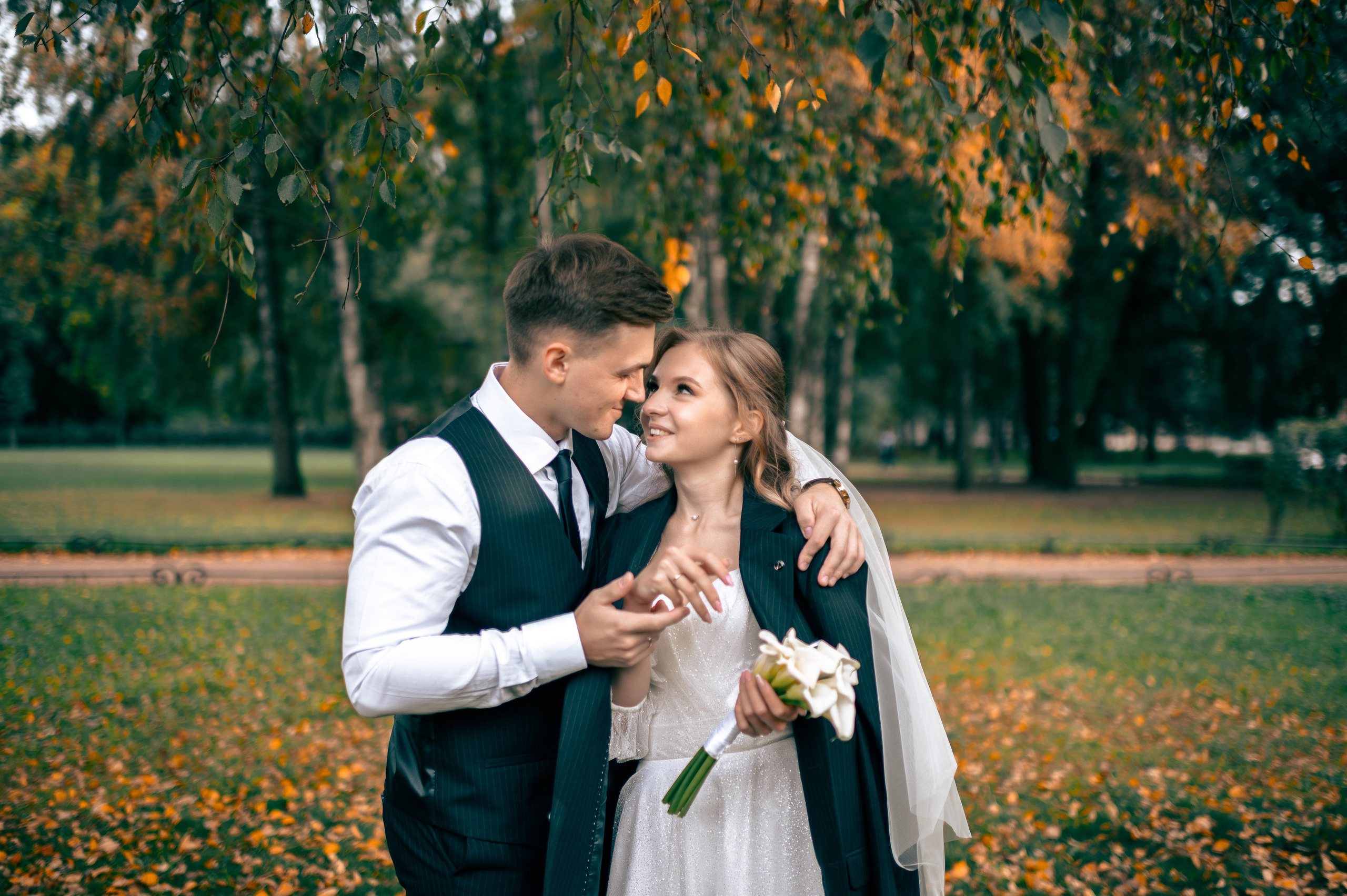 Анастасия и Михаил (Второй Дворец Бракосочетания на Фурштатской улице 52, фотосессия в Таврическом парке). Портретный, семейный и свадебный фотограф в Санкт-Петербурге и в Пушкине Ширяев Денис
