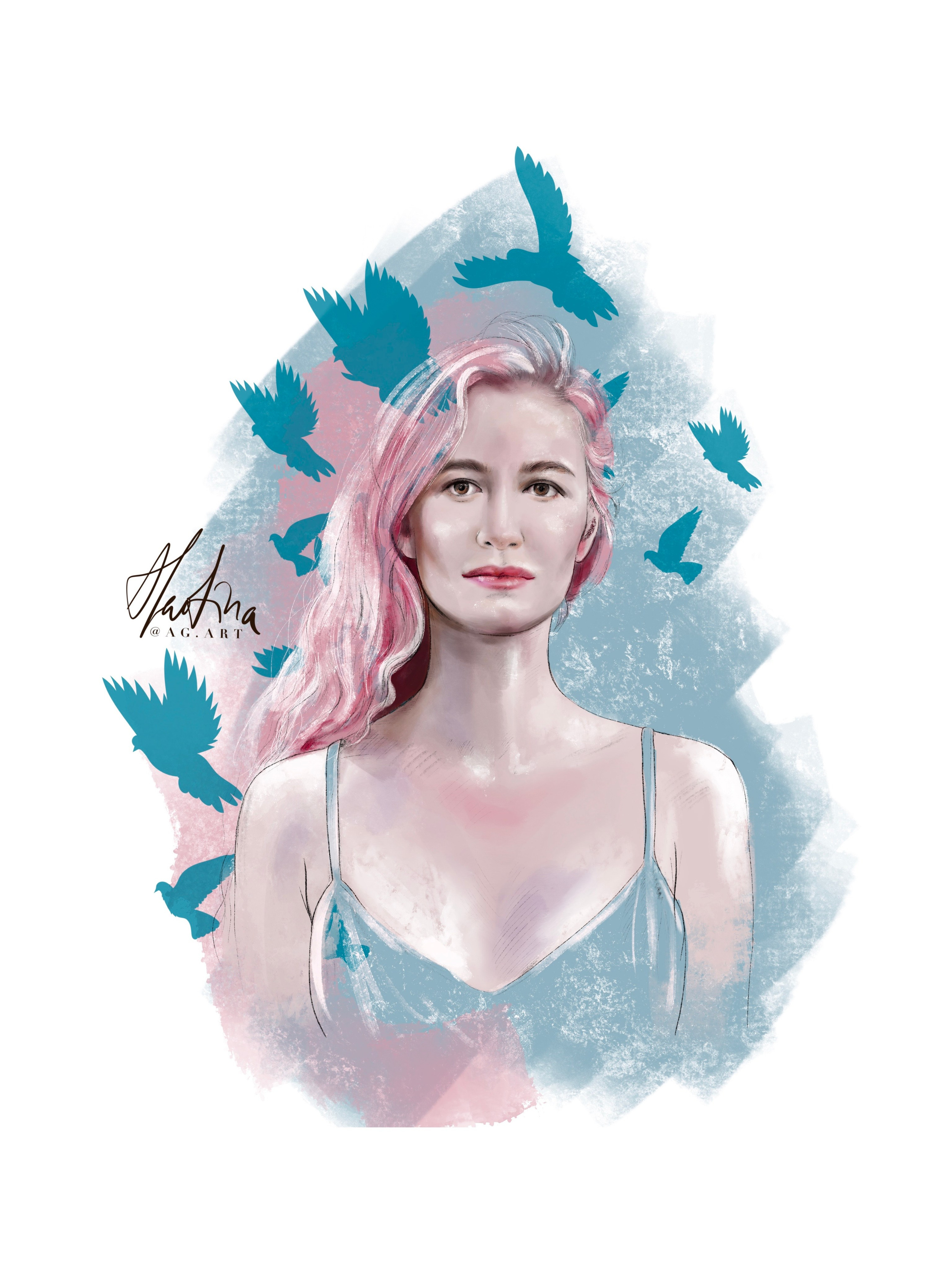 Digital. Portrait Artist and Illustrator Alevtina Golovin