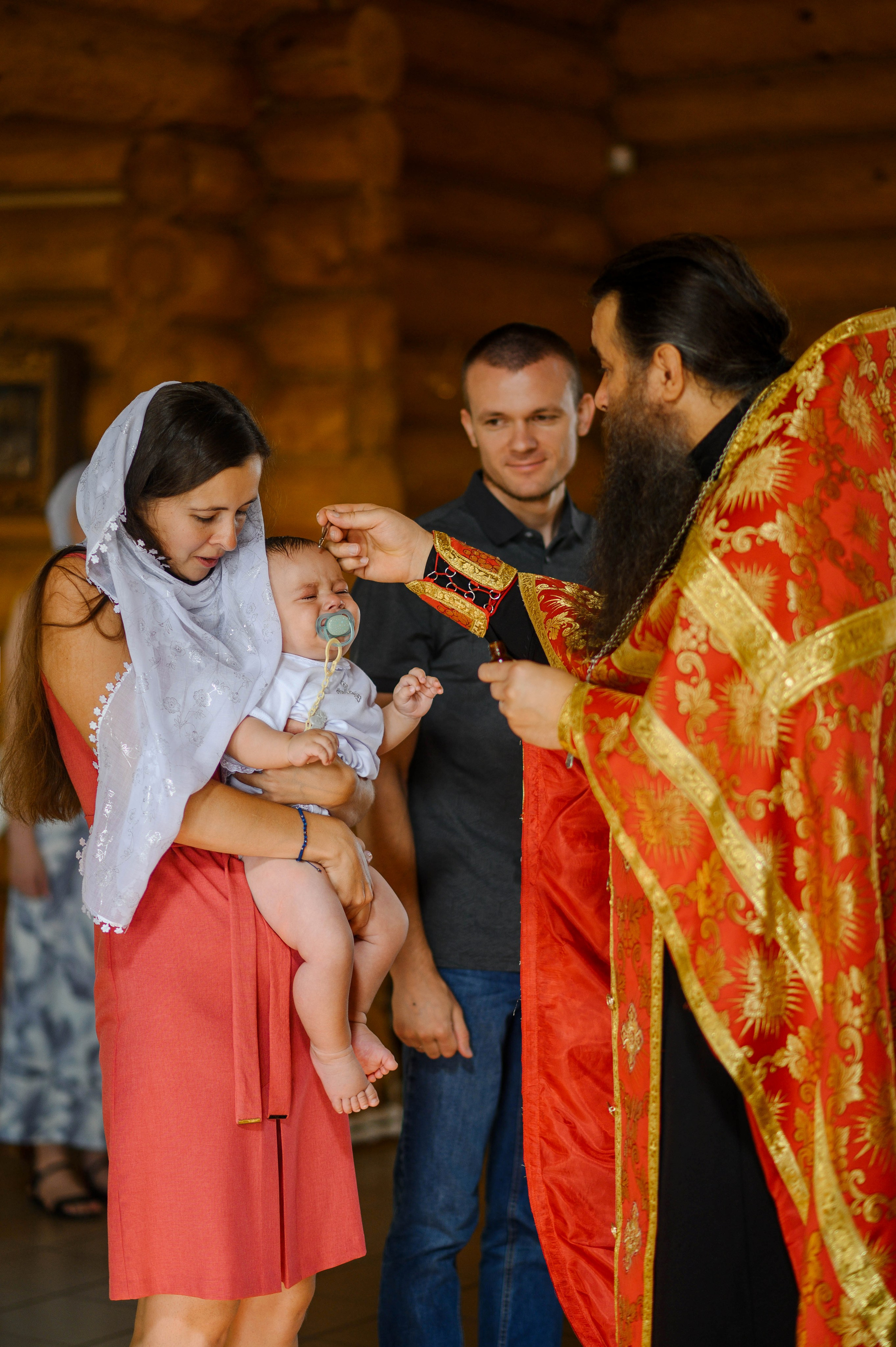 Крещение Олега. Храм святых мучеников Адриана и Наталии (дальнее Арбеково). Свадебный и семейный Фотограф в Пензе Татьяна Лапоногова