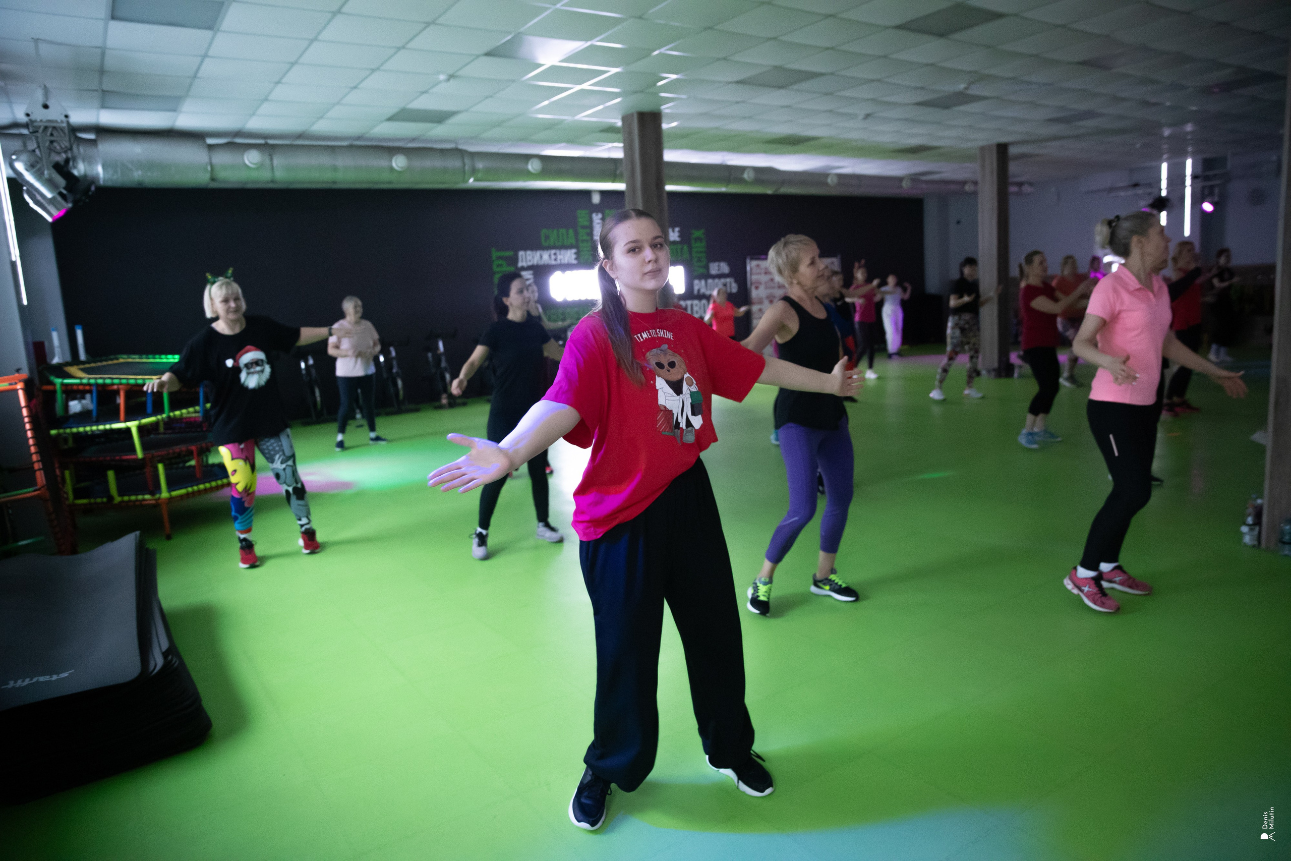 Зумба с Новым годом!. Портретный фотограф Денис Милютин