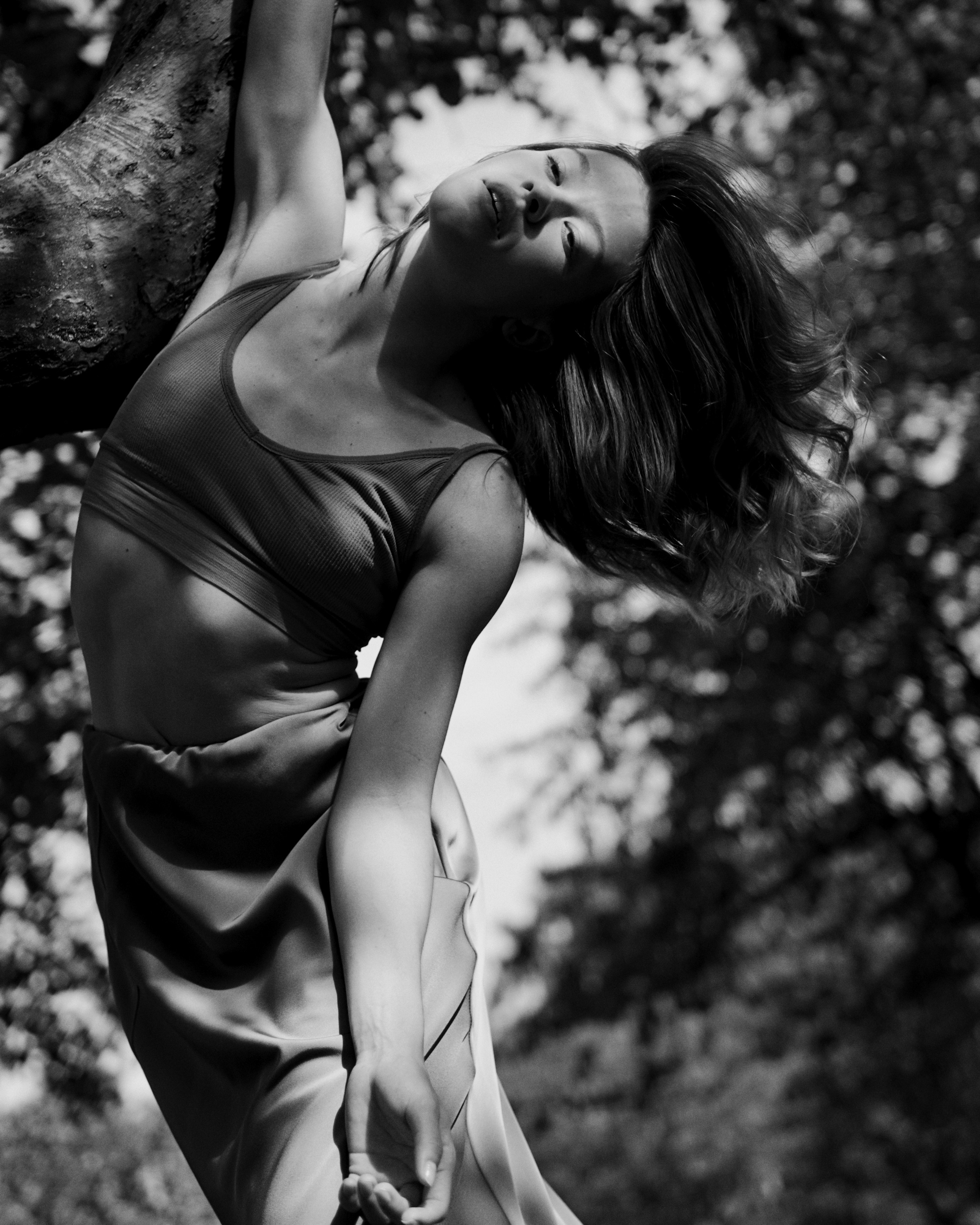 Dancing in the shade of trees