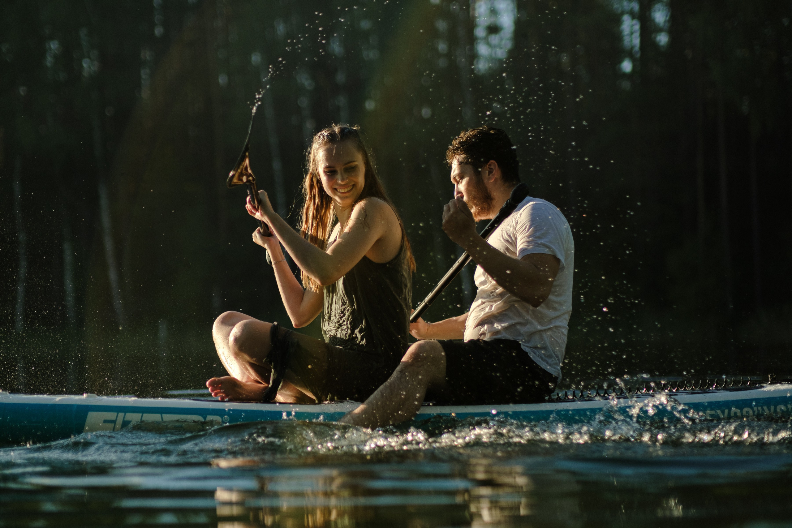 Петя и Лина, на сапах. Интерьерный фотограф и видеограф в Санкт-Петербурге Вадим Балбашевский