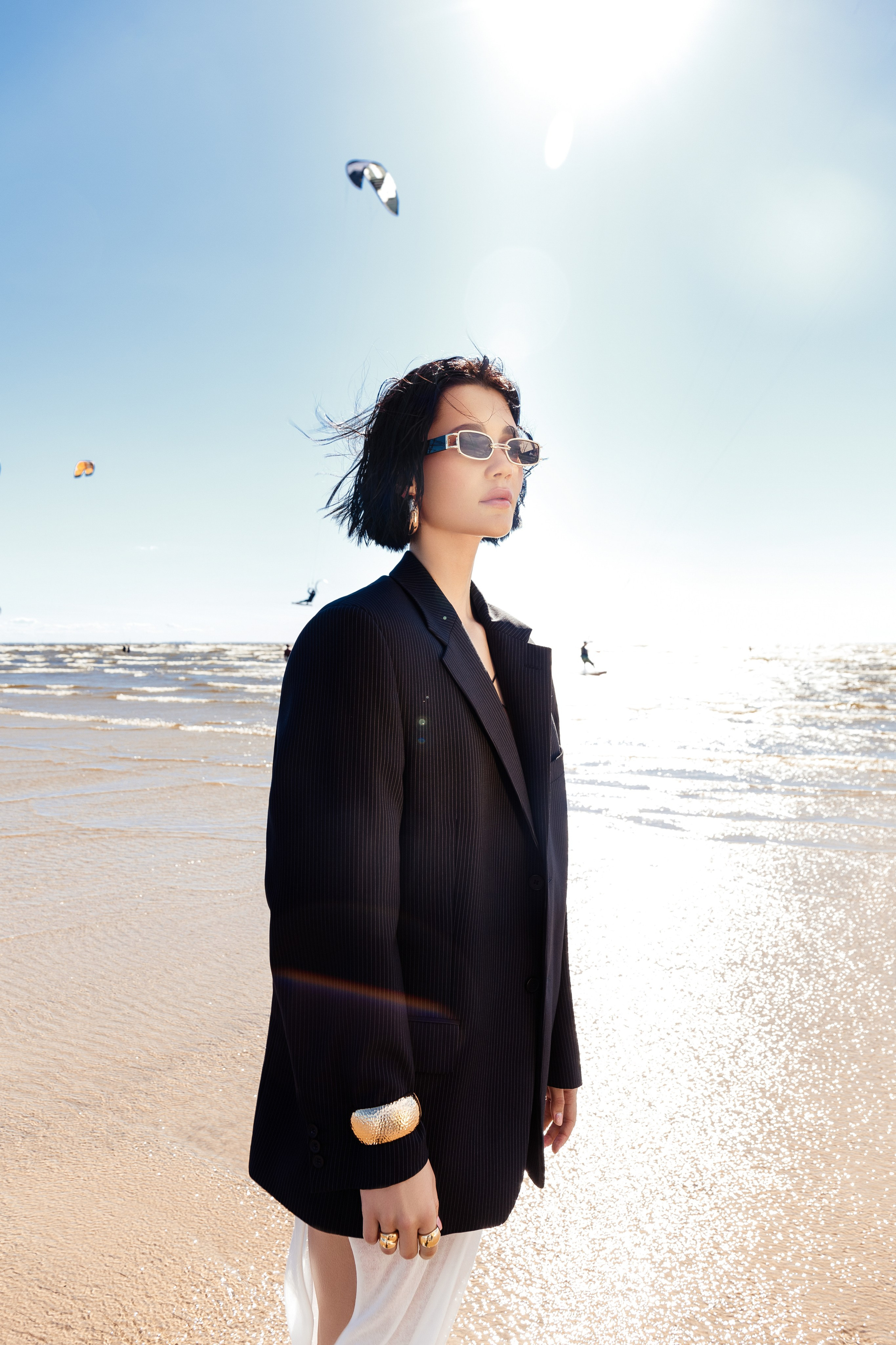 Летняя fashion-съёмка в Петербурге — на Финском заливе