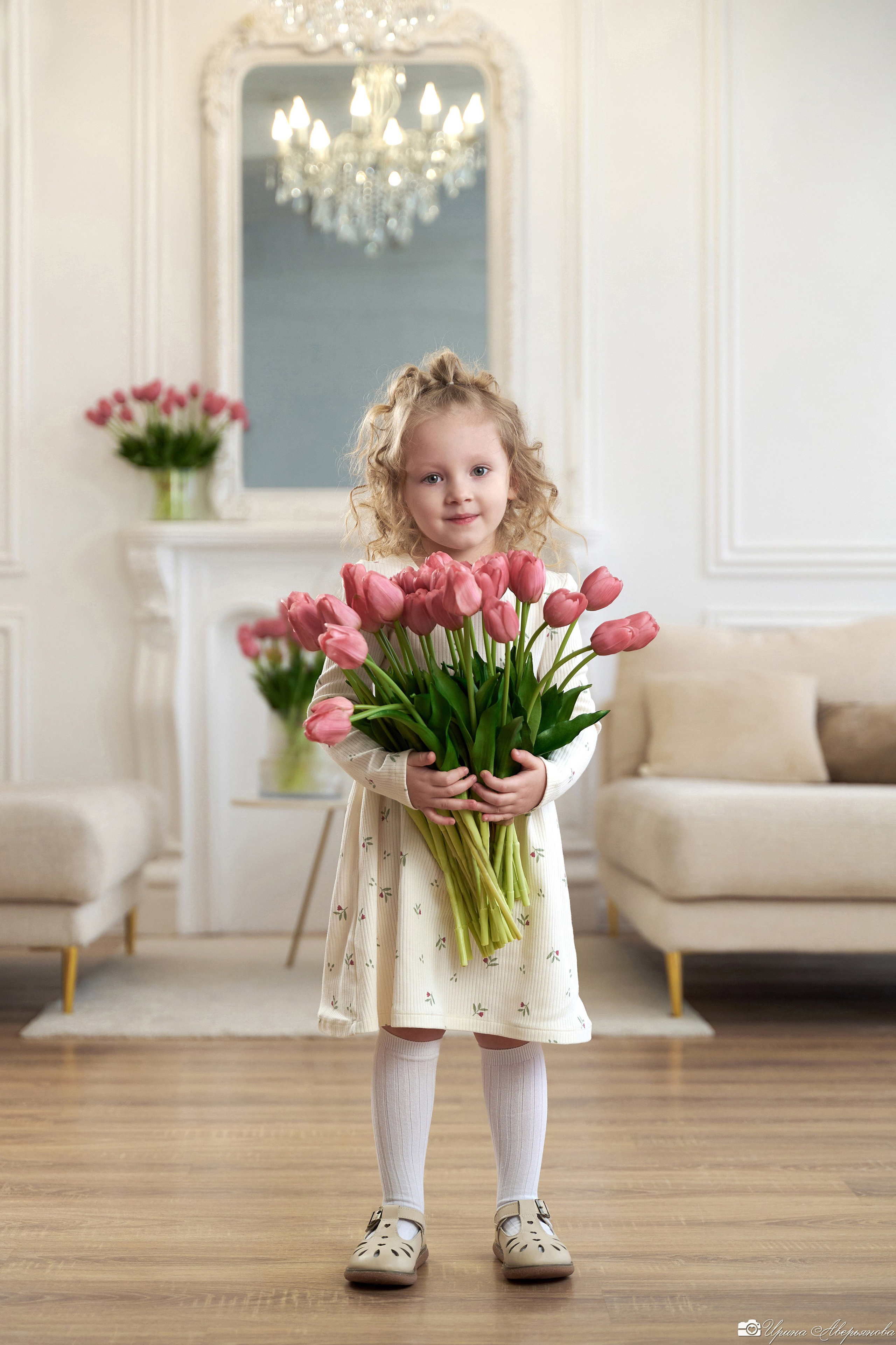 Детская фотосессия с тюльпанами. Фотограф в Ульяновске Ирина Аверьянова