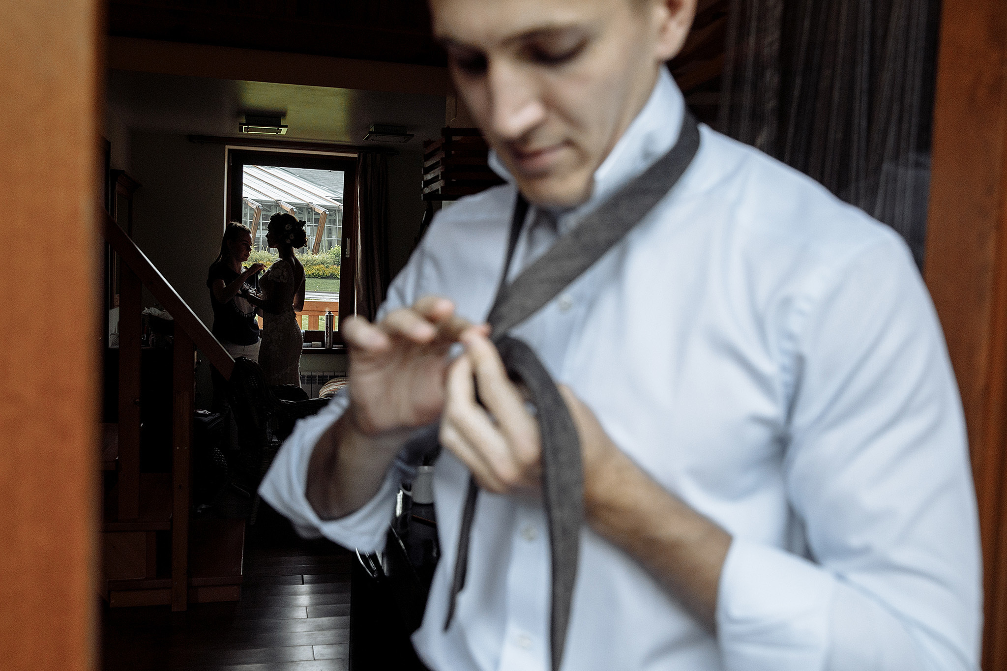 Погода была ужасная, невеста была прекрасная). Фотограф Игорь Цаплин