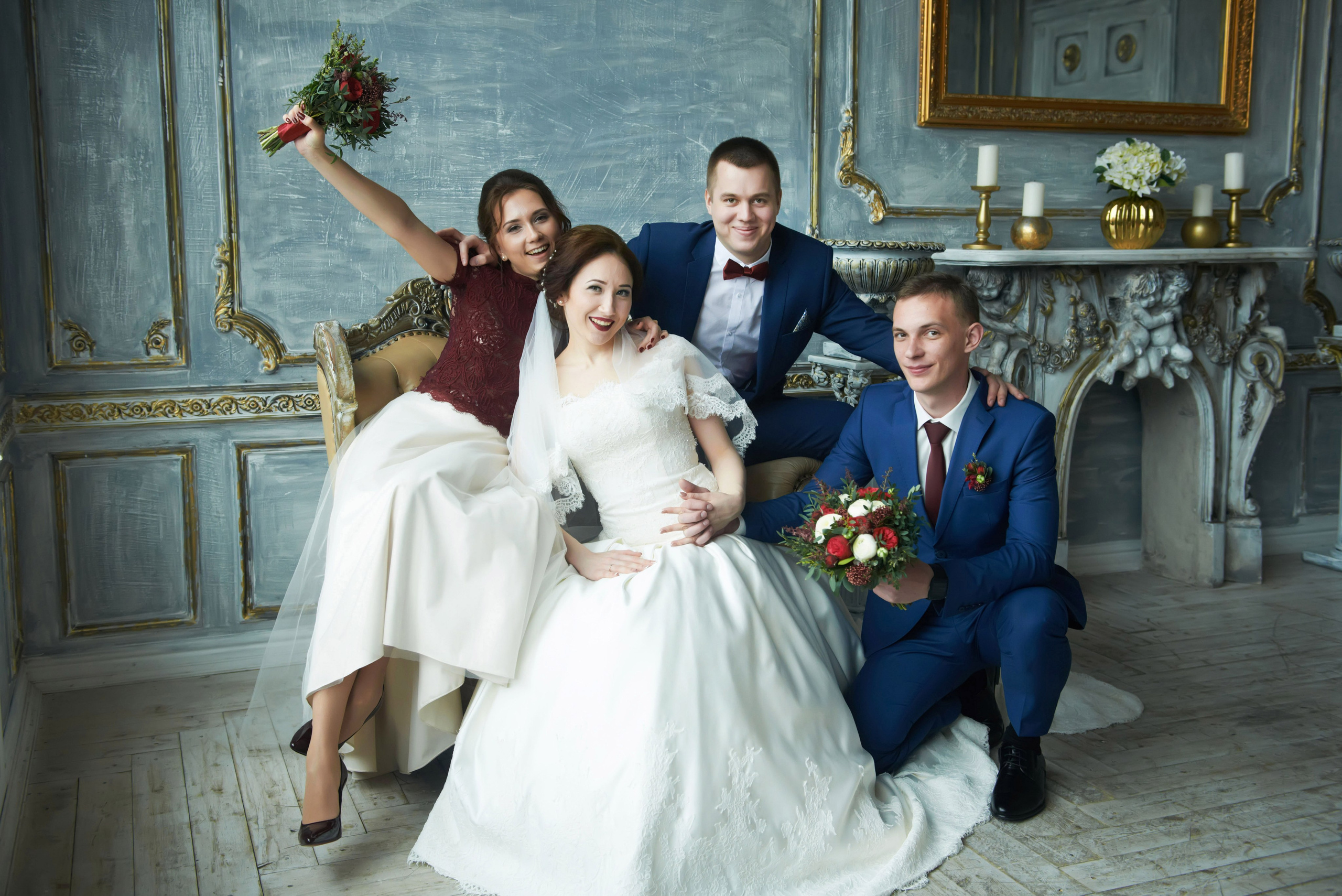 Индира и Дмитрий (свадебная фотосессия в Ботаническом саду и в фотостудии). Портретный, семейный и свадебный фотограф в Санкт-Петербурге и в Пушкине Ширяев Денис