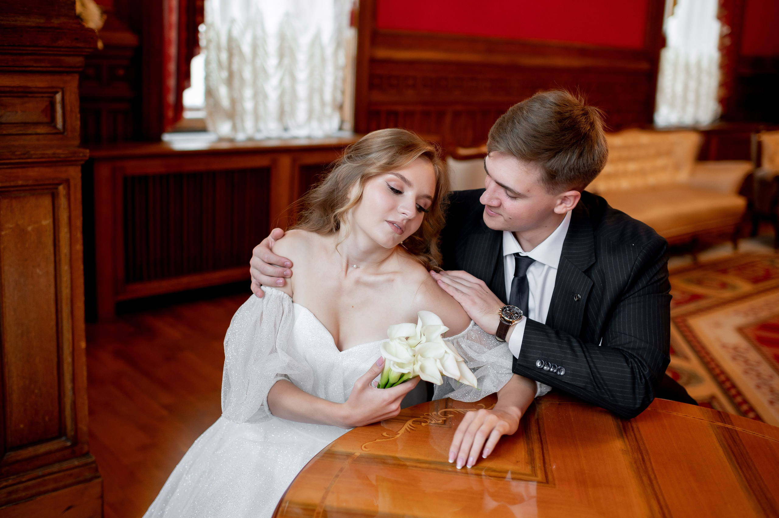 Анастасия и Михаил (Второй Дворец Бракосочетания на Фурштатской улице 52, фотосессия в Таврическом парке). Портретный, семейный и свадебный фотограф в Санкт-Петербурге и в Пушкине Ширяев Денис