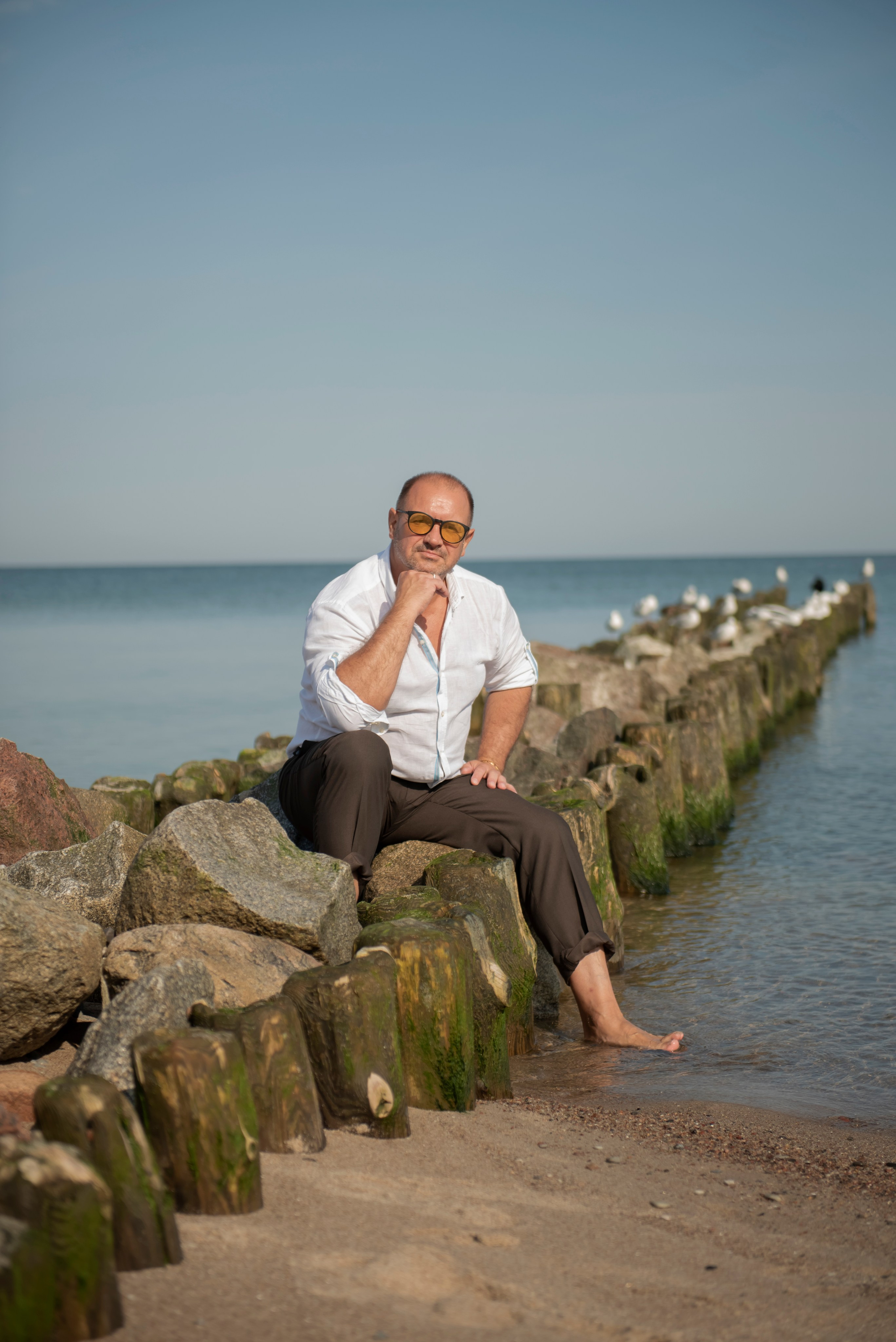 Семейная съёмка на берегу моря. Фотограф Зеленоградск