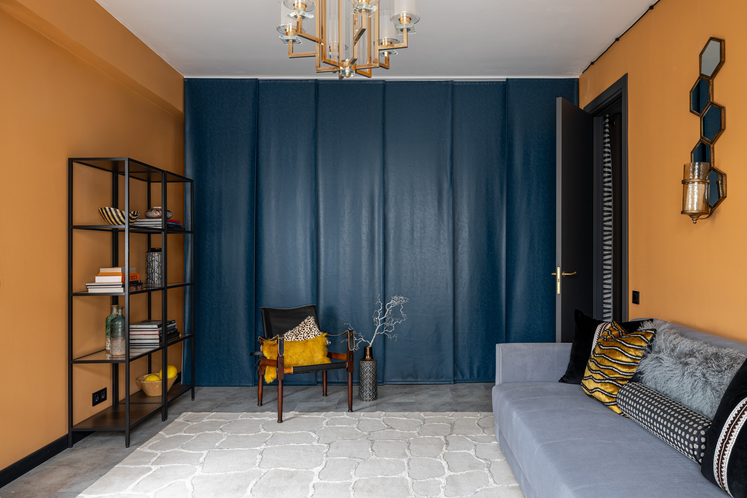 Смелый и яркий проект двухкомнатной квартиры на Шаболовке. Veselinskiy| Интерьерный фотограф | Москва