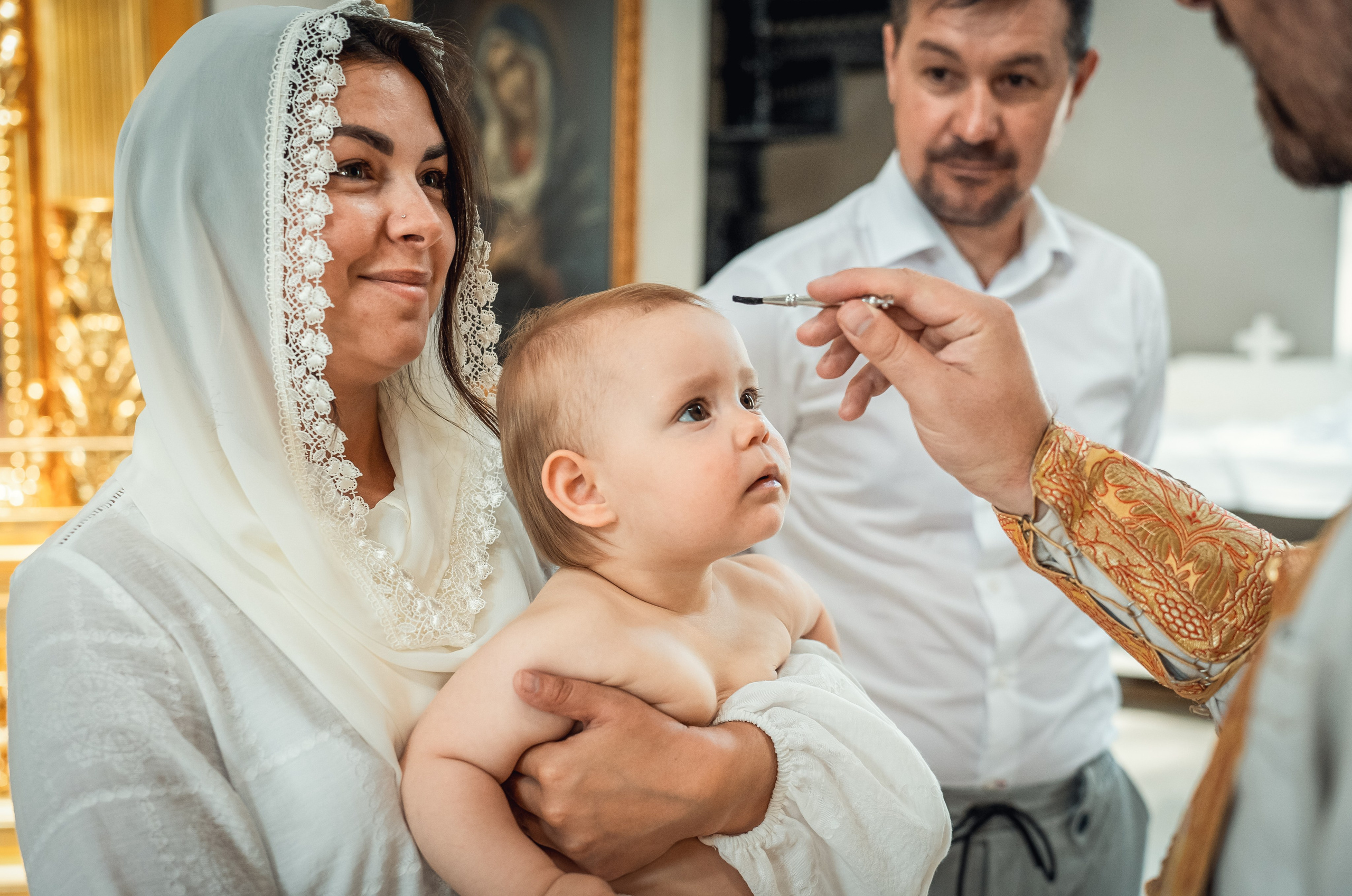 Крещение Виктории в храме Петра и Павла. Фотограф на Крещение Тула и Венчание в Туле, детский и семейный фотограф