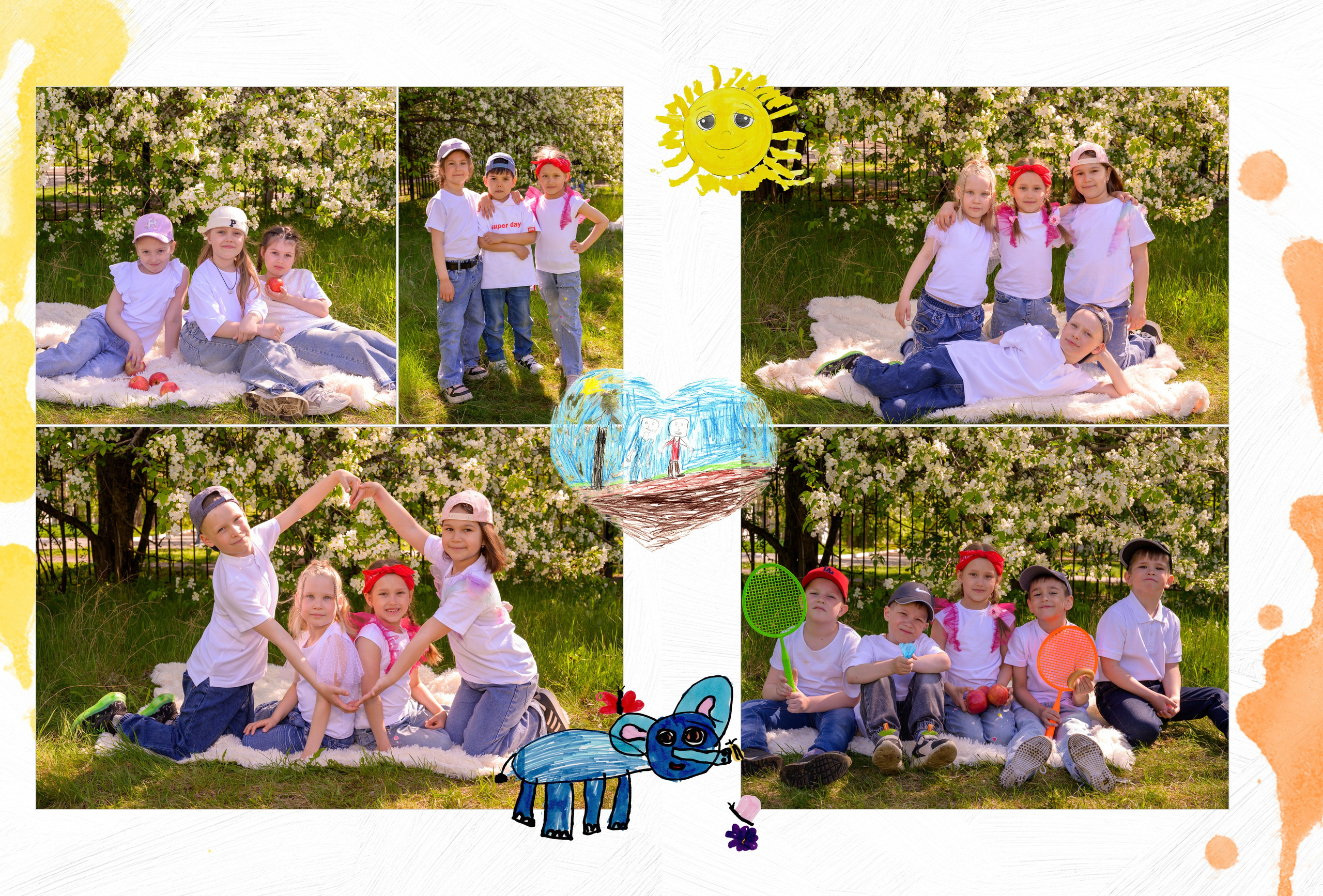 Д/с№ 3к3 группа «Фантазёры» (индивидуальный дизайн) + рисунки детей. Фотограф новорожденных, семейный детский в Тюмени Татьяна Морозова