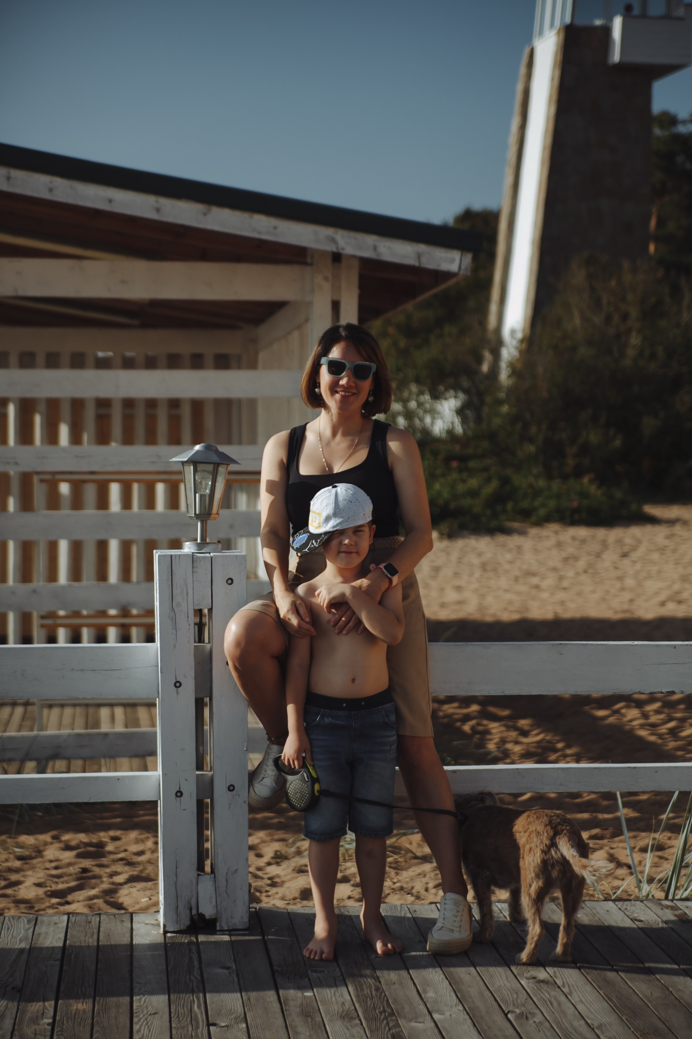 Семейная прогулка с собакой. Семейный фотограф, свадебный фотограф, женский портрет в Санкт-Петербу