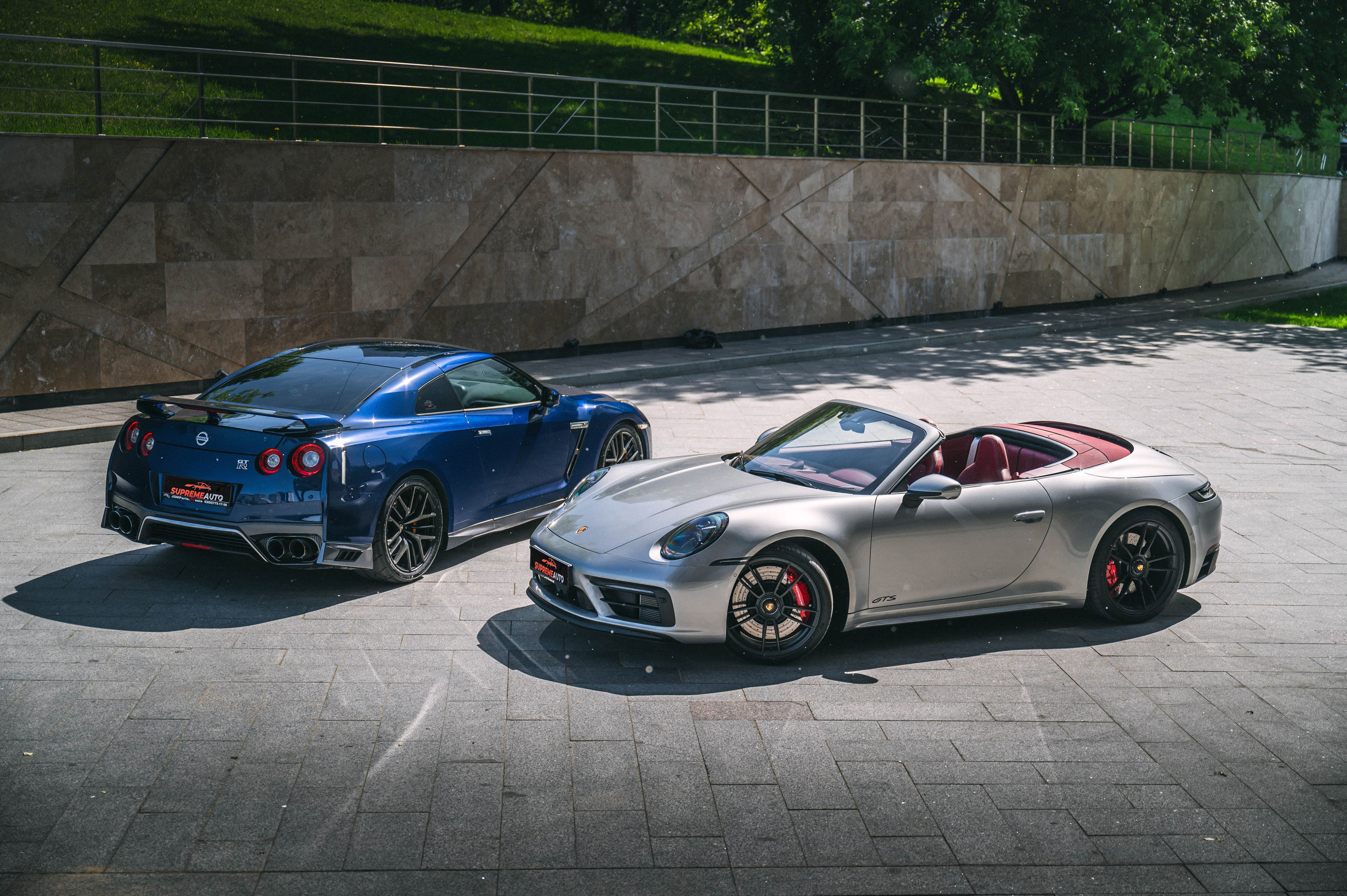 Porsche 911.992 Carrera 4 GTS vs Nissan GT-R. Автомобильный фотограф в Москве — Сидоров Дмитрий