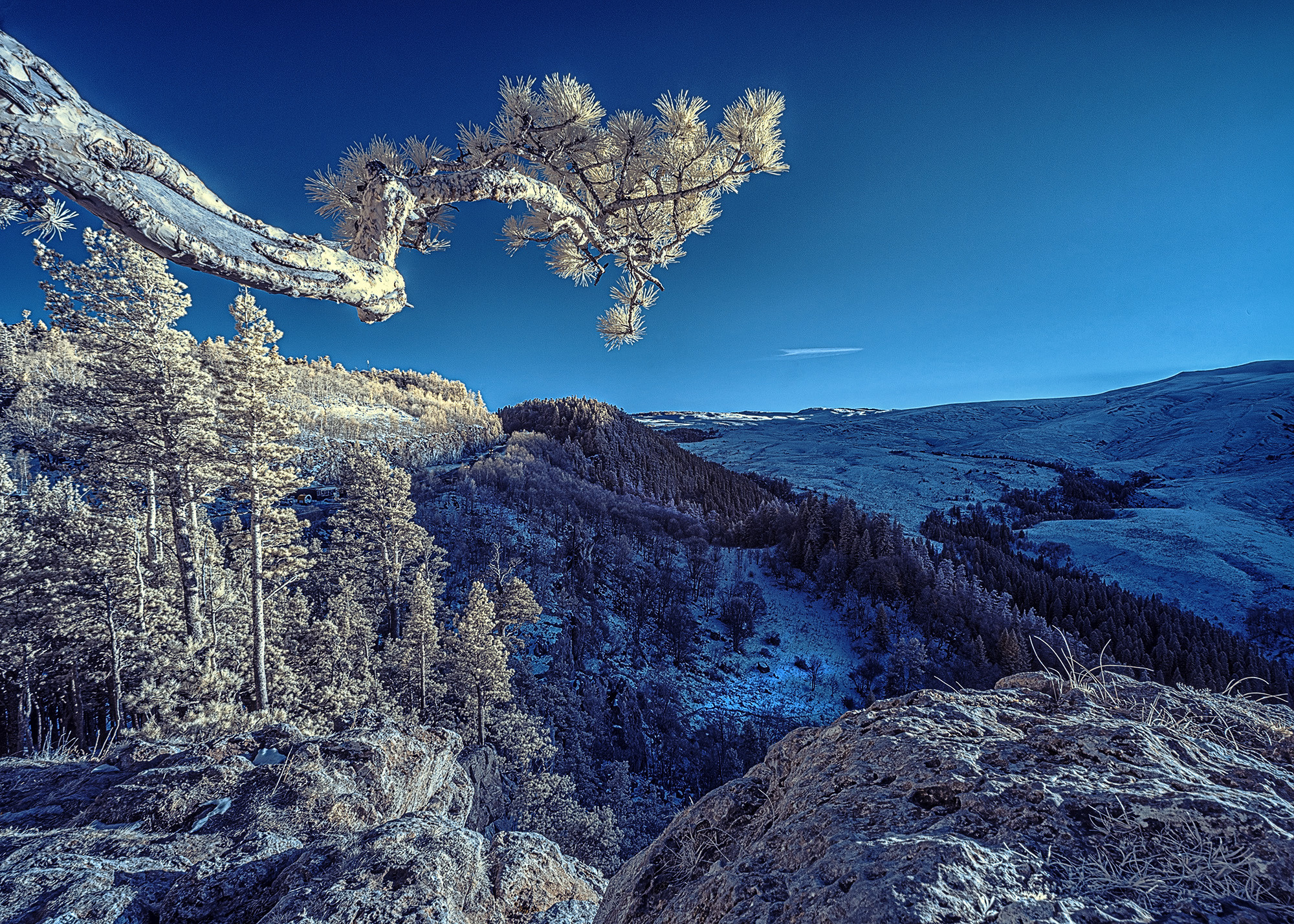 плато Лаго-Наки  Инфракрасная съемка