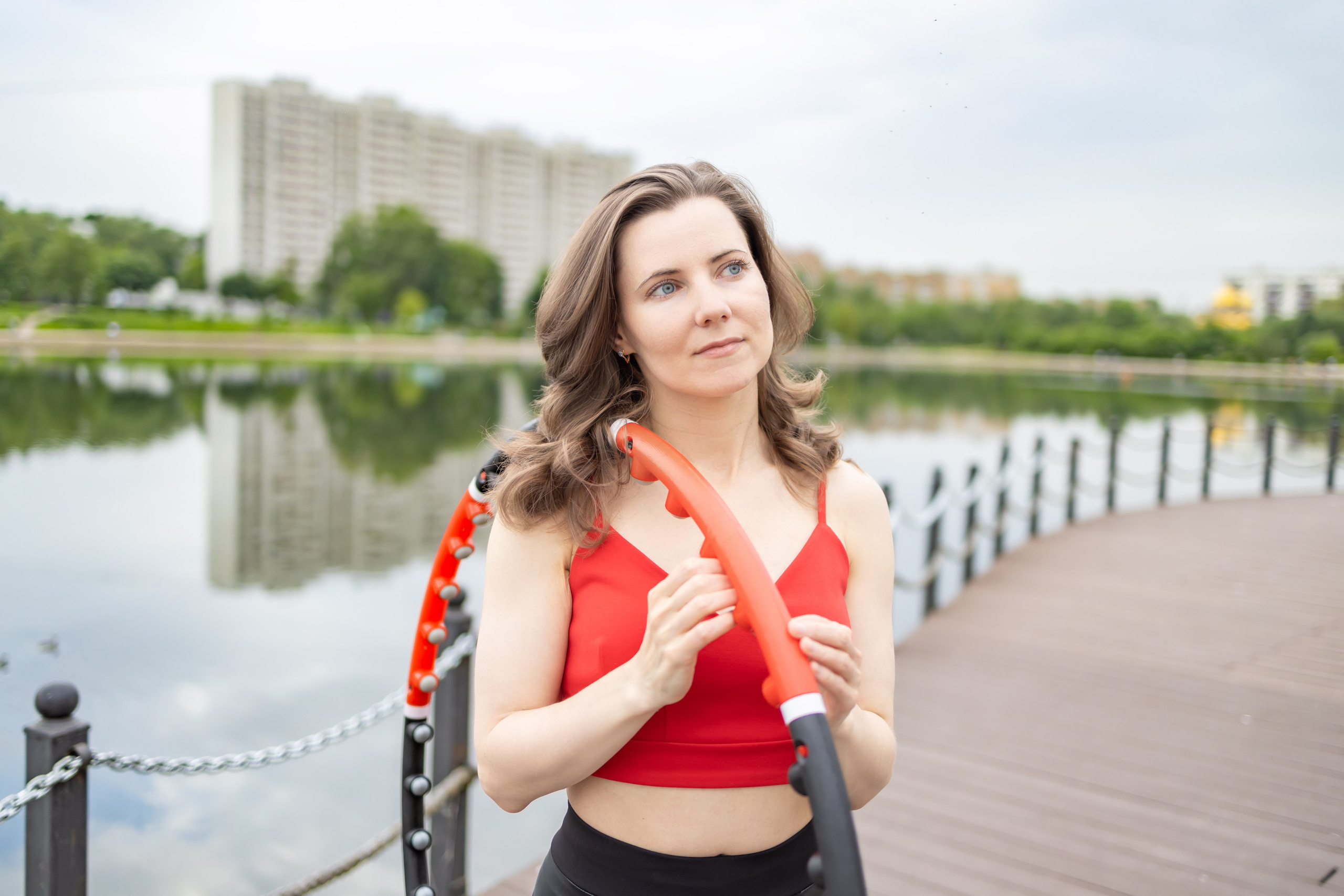 Спортивная фотосессия с хула хупом и йога, пилатес. Репортажный, семейный и студийный фотограф в Москве Демин Алексей