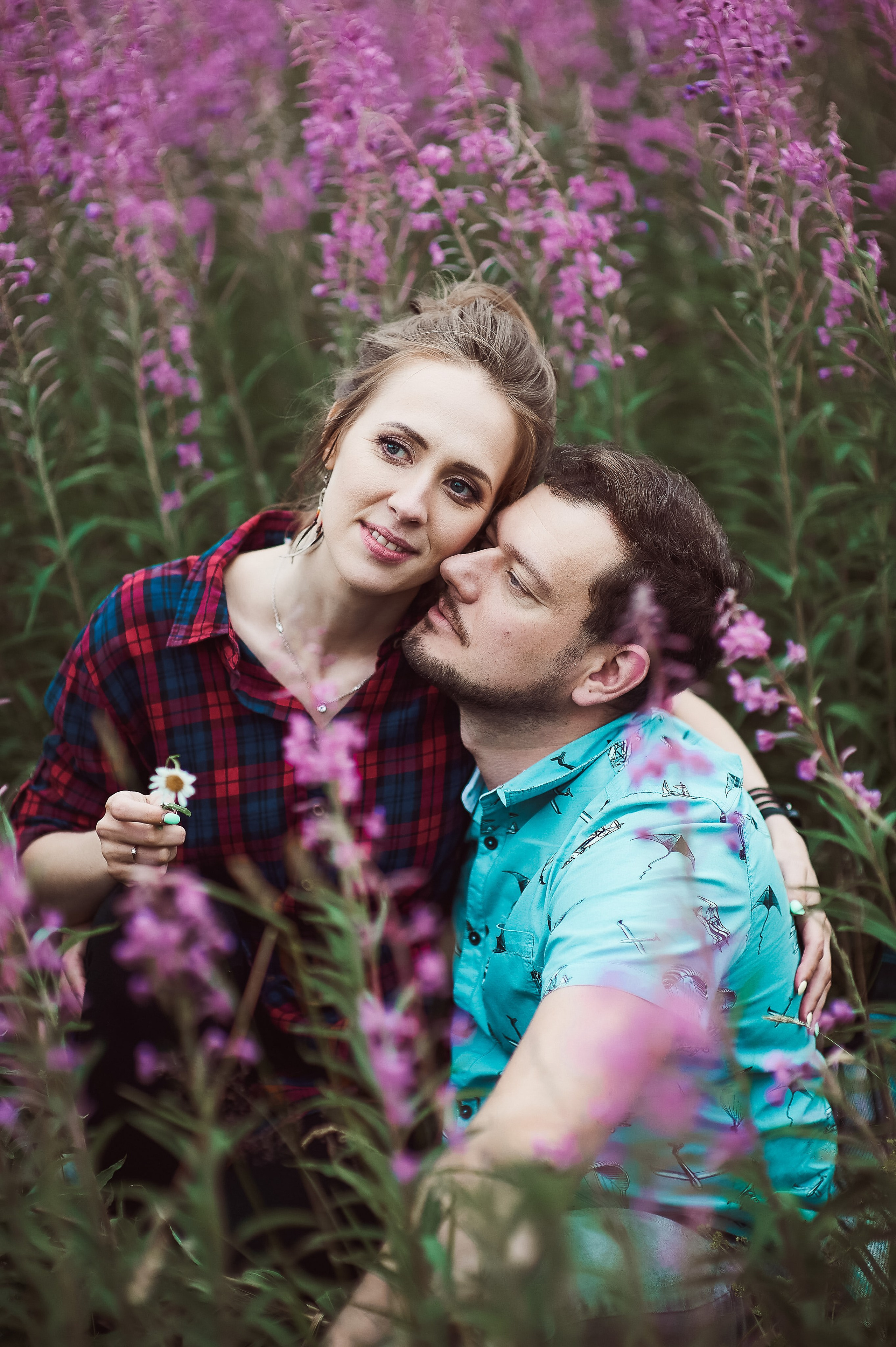 Александра и Вячеслав (фотосессия Love story на природе). Портретный, семейный и свадебный фотограф в Санкт-Петербурге и в Пушкине Ширяев Денис