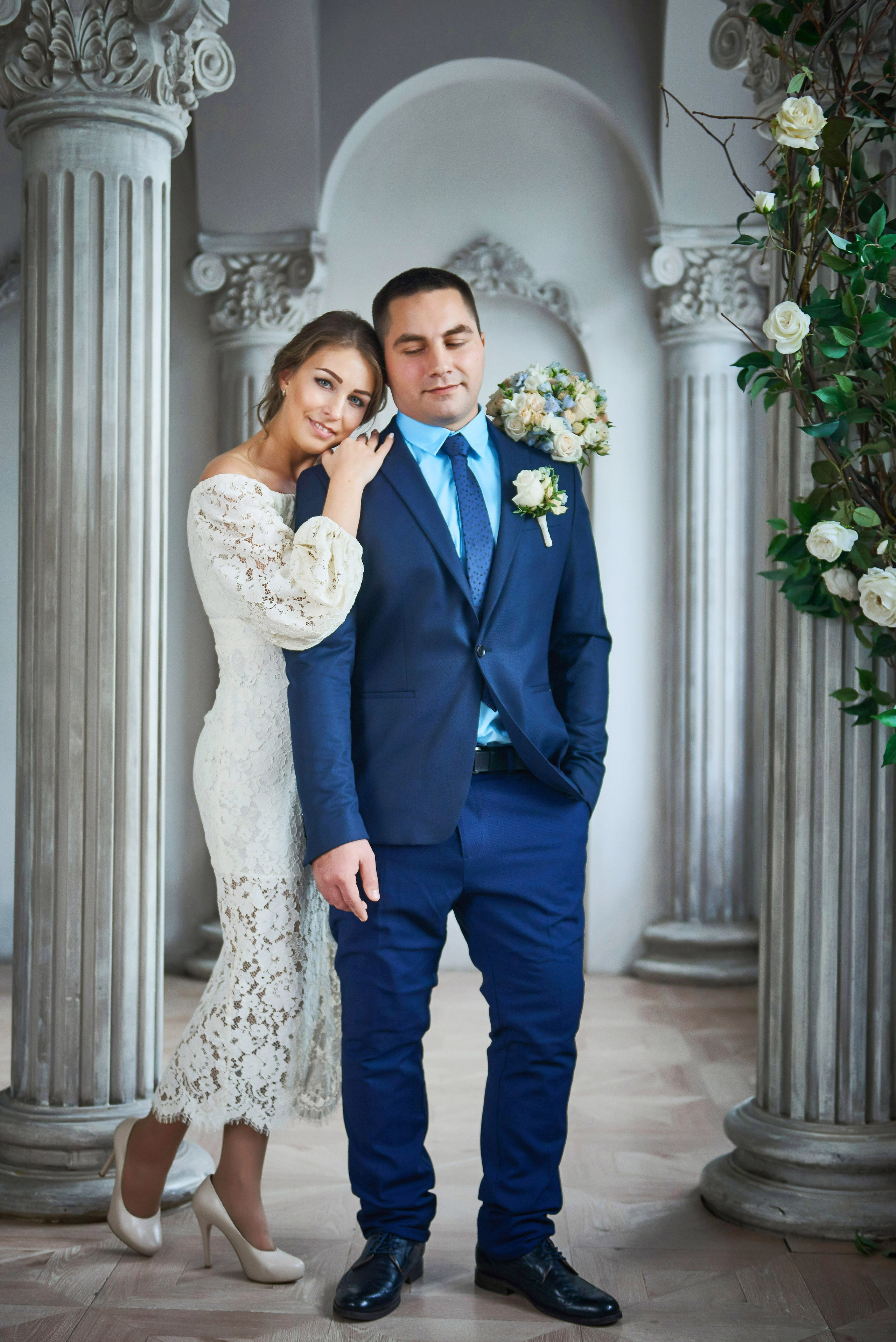 Свадебная фотосессия в студии. Портретный, семейный и свадебный фотограф в Санкт-Петербурге и в Пушкине Ширяев Денис