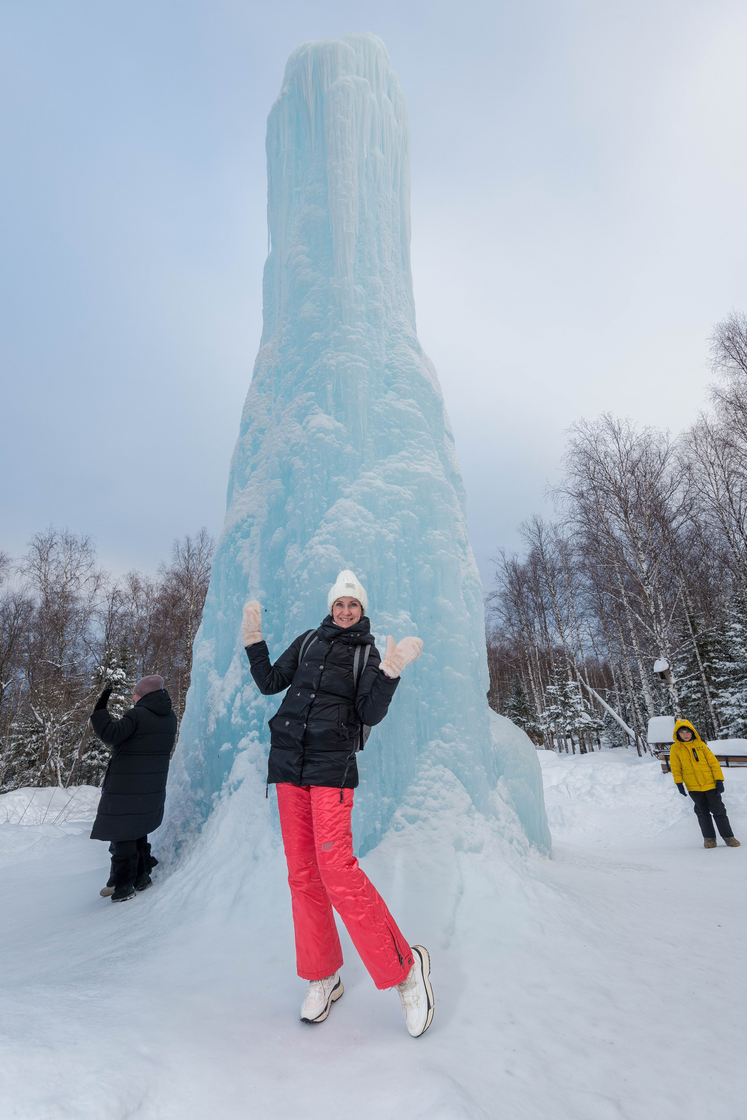 Таганай Семибратка, Парк Бажова, ледяной фонтан 06.01.2024. Свадебный фотограф на Урале Виктор Соколов