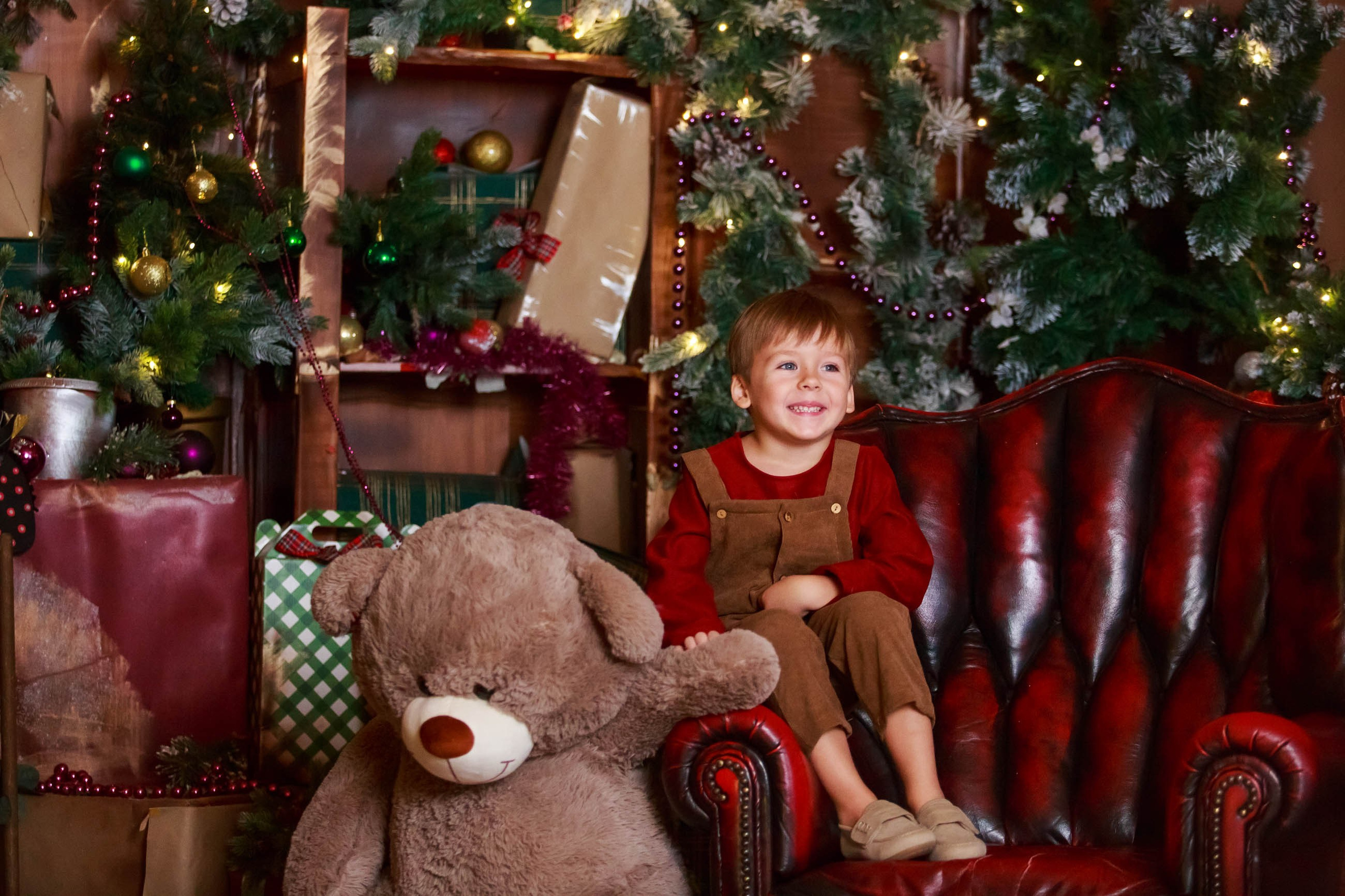 Новогодние малыши Анечка и Лёва. Семейный и детский фотограф в Москве Мария Быкова