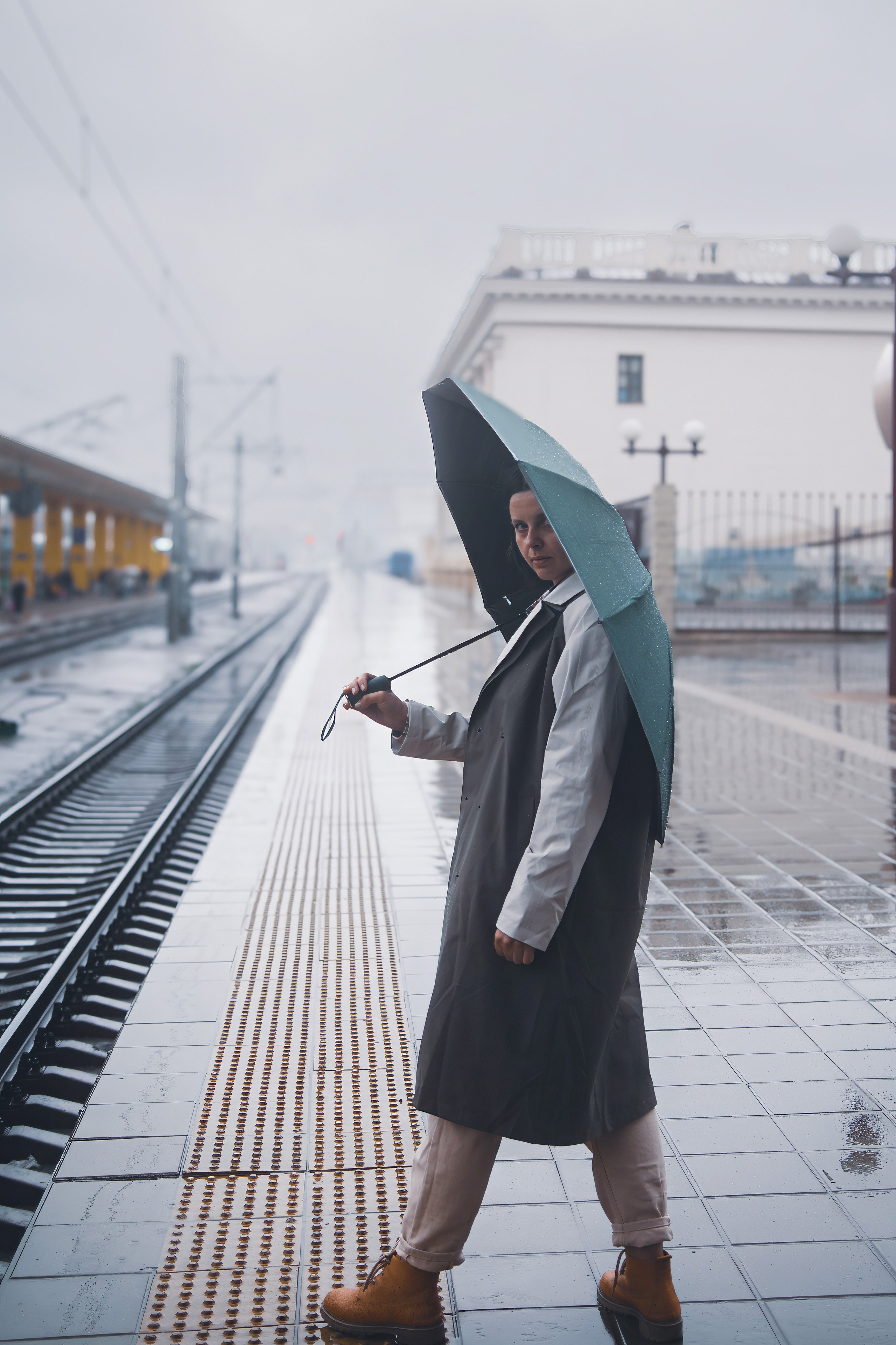 Фотосессия на вокзале