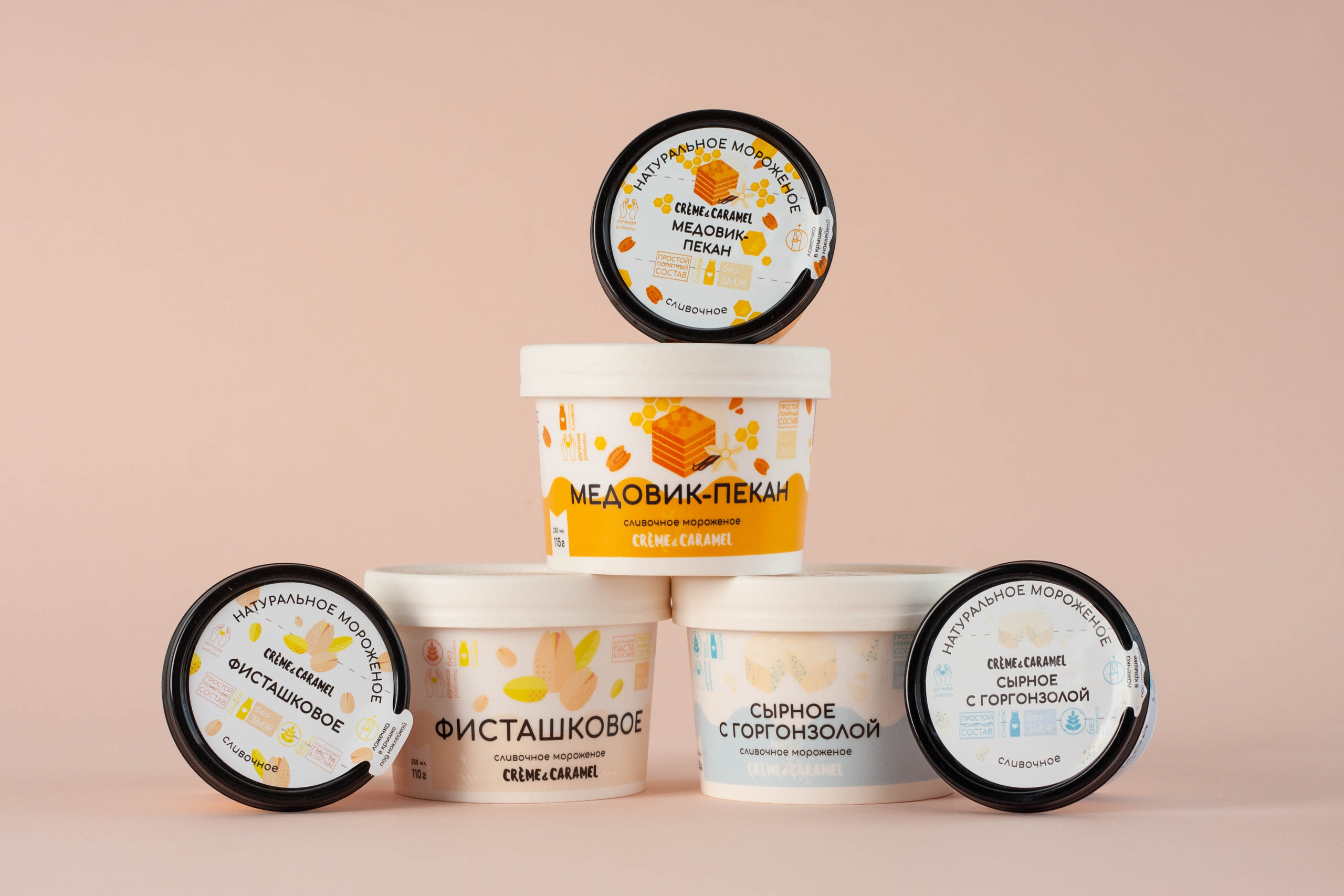 Предметная съемка мороженого Creme & Caramel. Фотограф Анастасия Мухитдинова