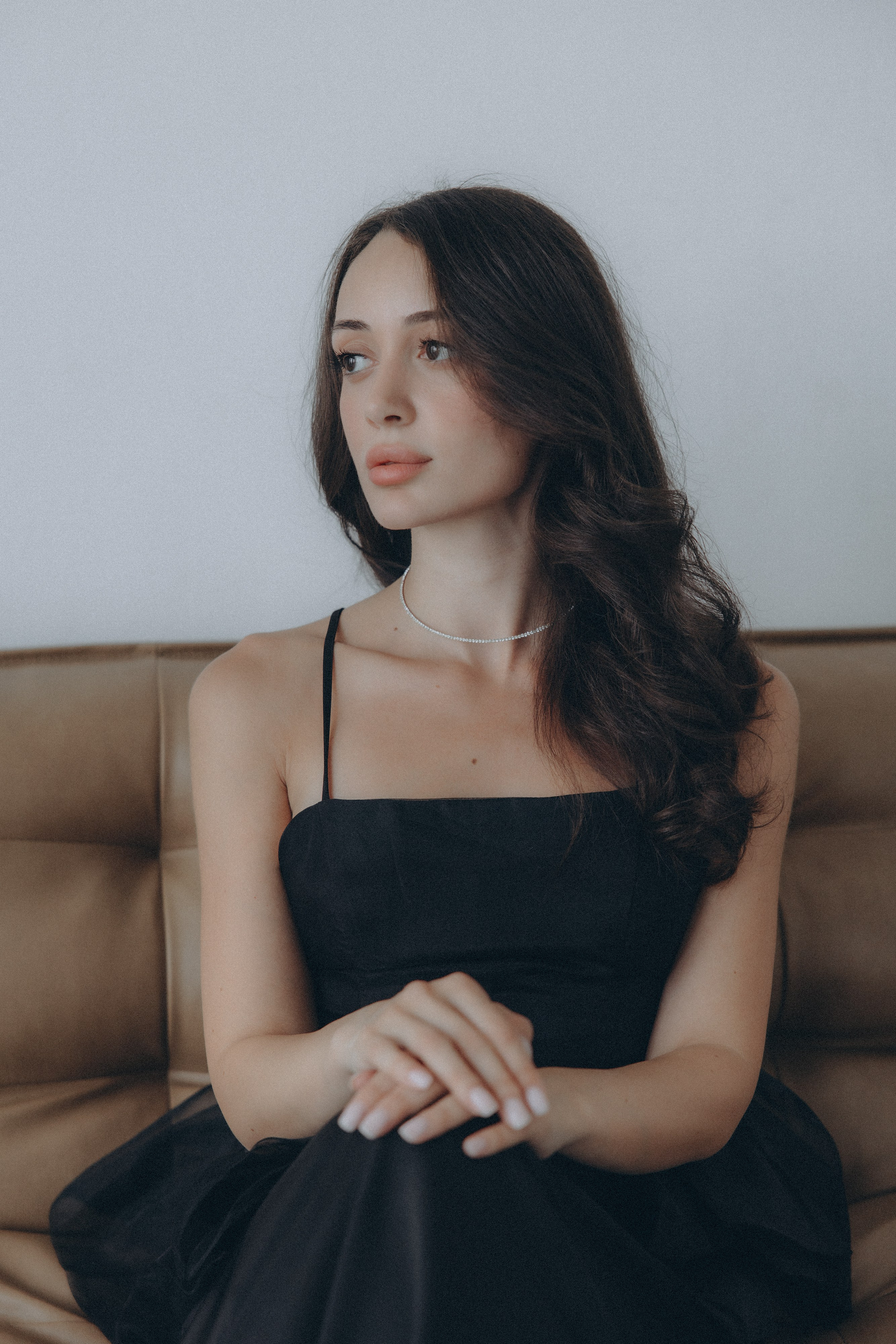 Atmospheric photo of a young woman in real surroundings