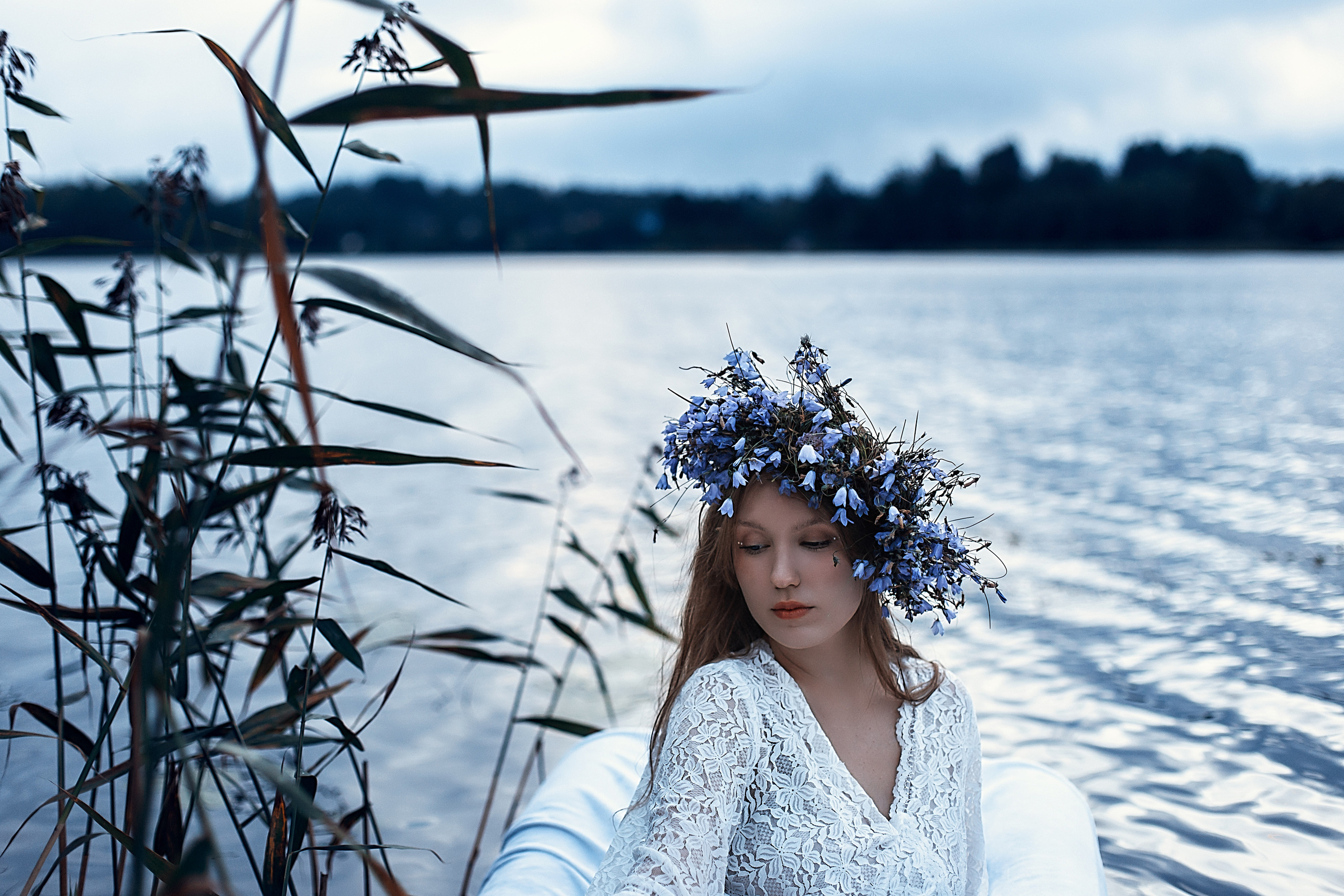 Рассвет. Озеро. Анастасия. Семейный фотограф в Санкт-Петербурге