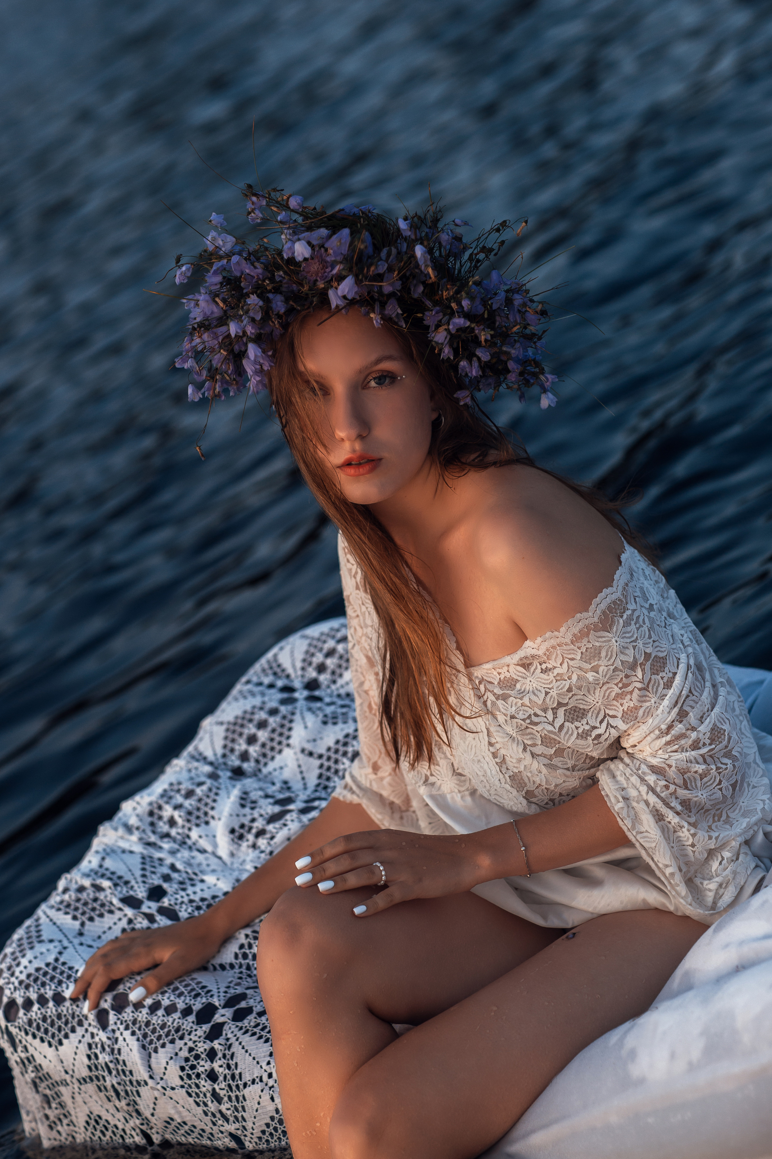 Рассвет. Озеро. Анастасия. Семейный фотограф в Санкт-Петербурге