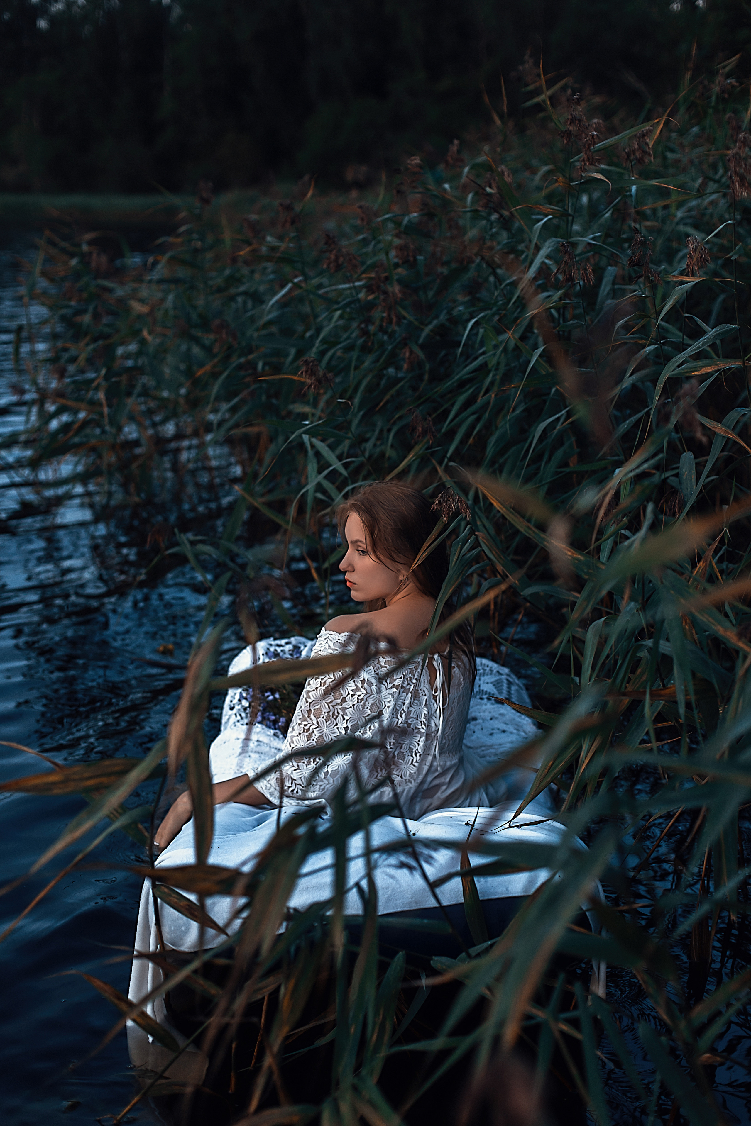 Рассвет. Озеро. Анастасия. Семейный фотограф в Санкт-Петербурге