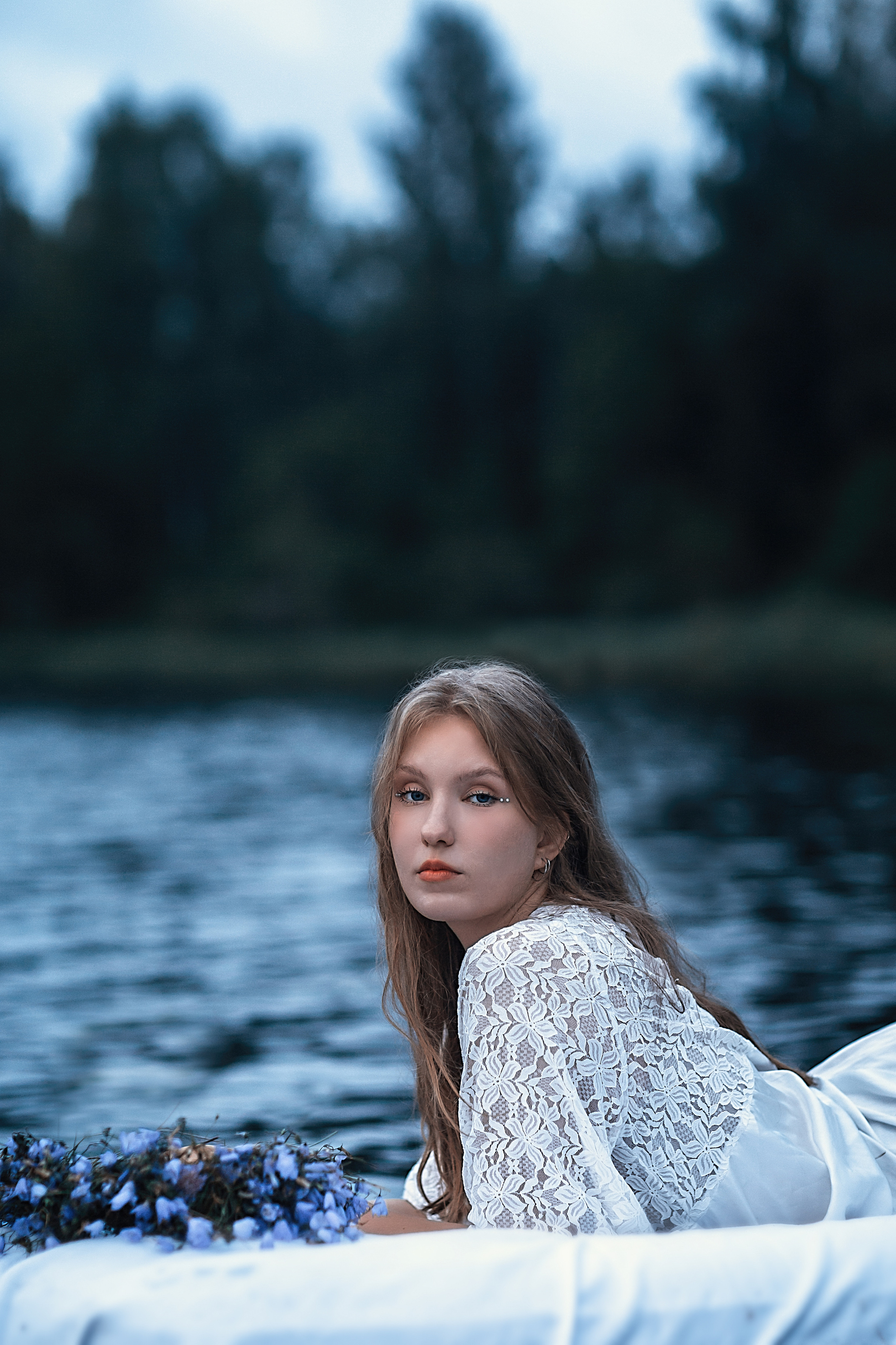 Рассвет. Озеро. Анастасия. Семейный фотограф в Санкт-Петербурге