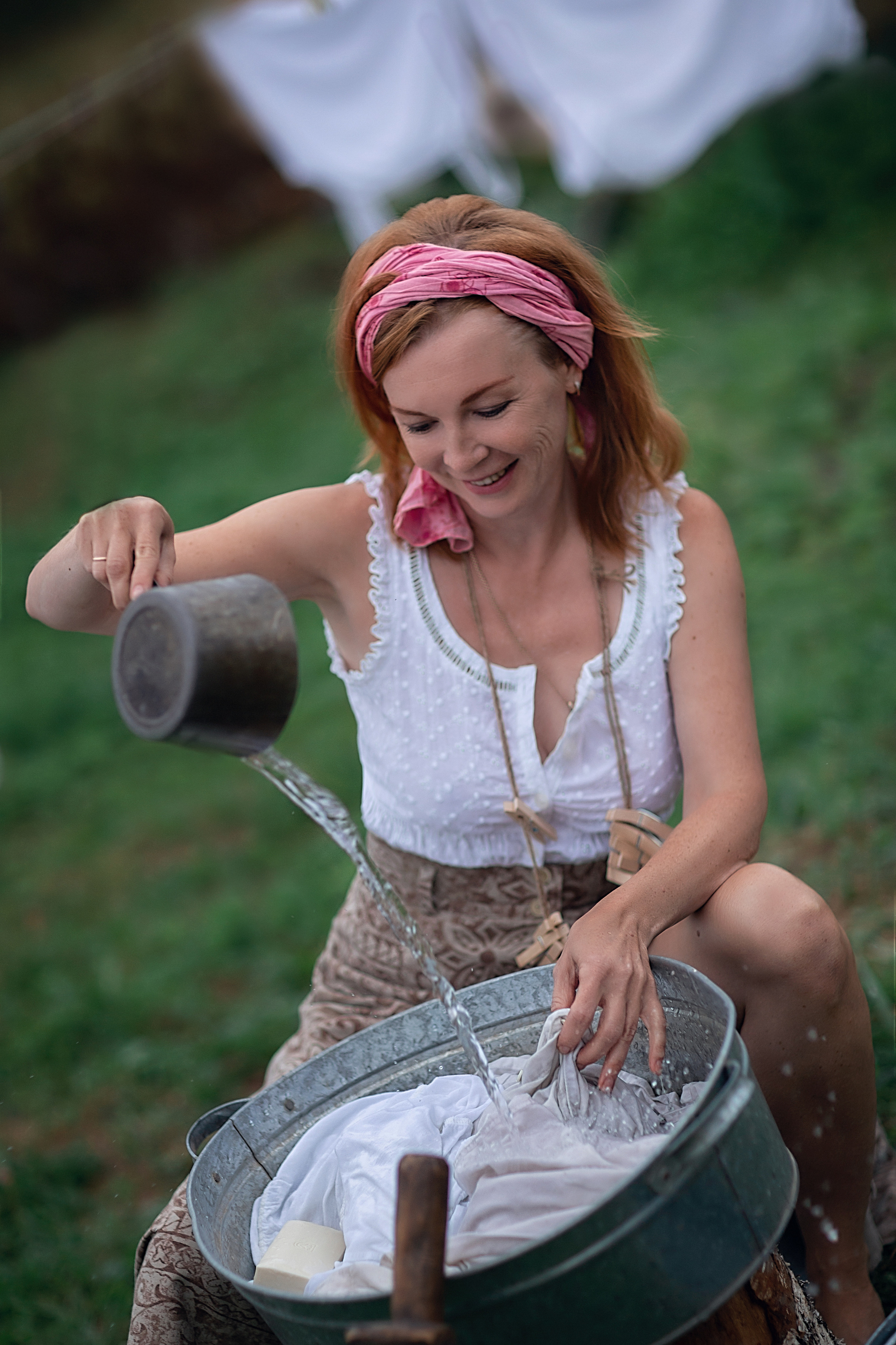 Большая стирка. Юлия. Семейный фотограф в Санкт-Петербурге