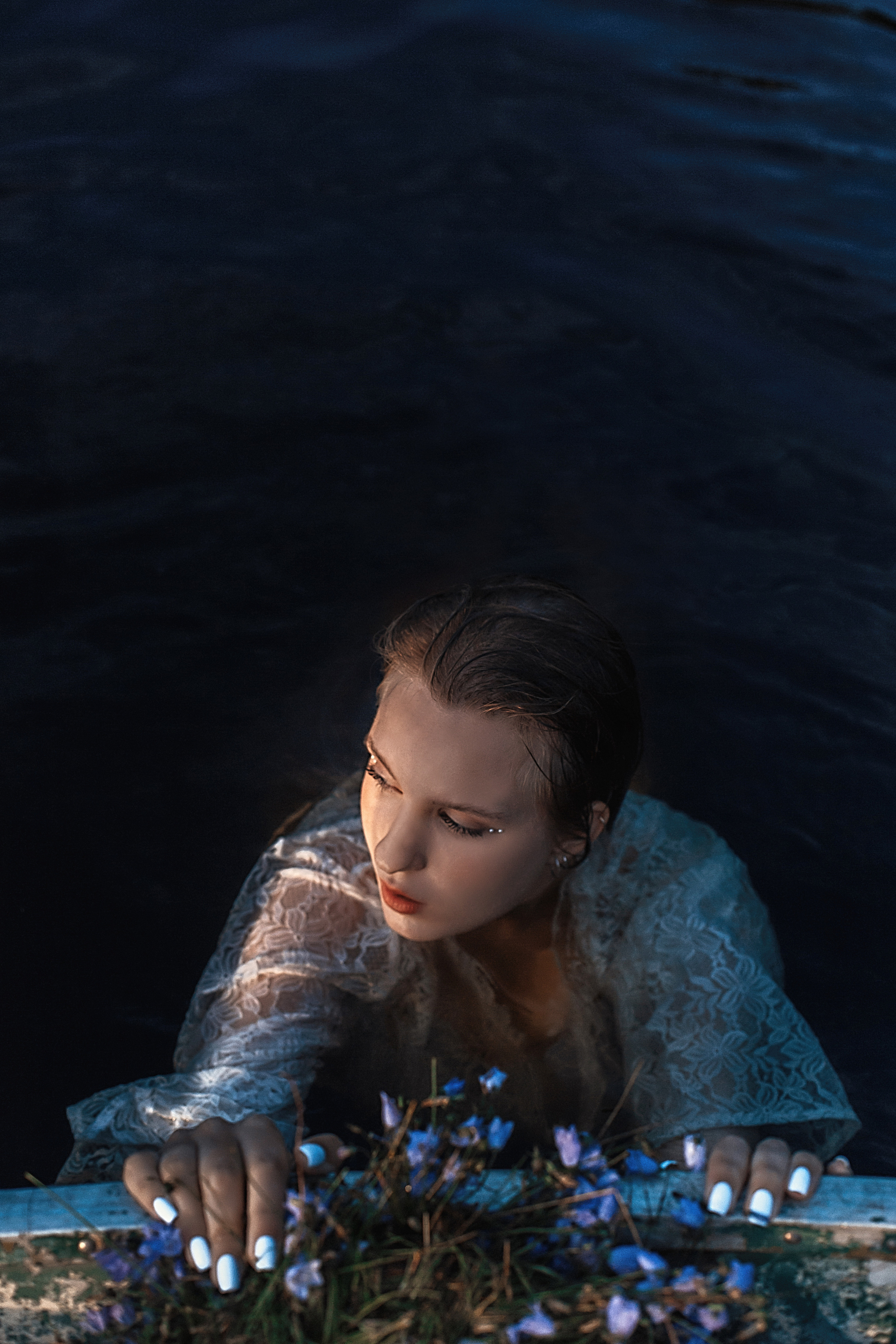 Рассвет. Озеро. Анастасия. Семейный фотограф в Санкт-Петербурге