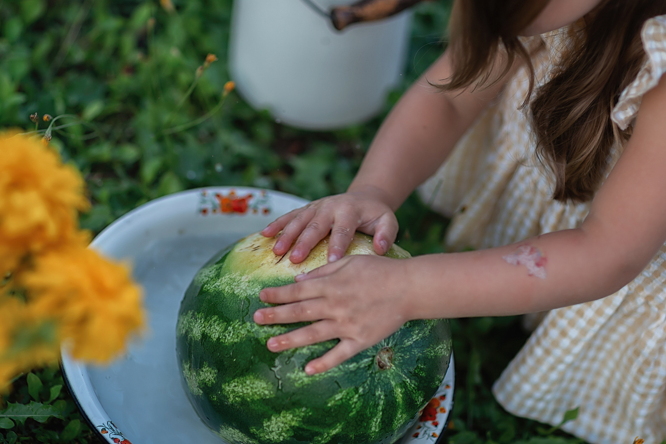 Сочный Арбуз. Вероничка. Семейный фотограф в Санкт-Петербурге