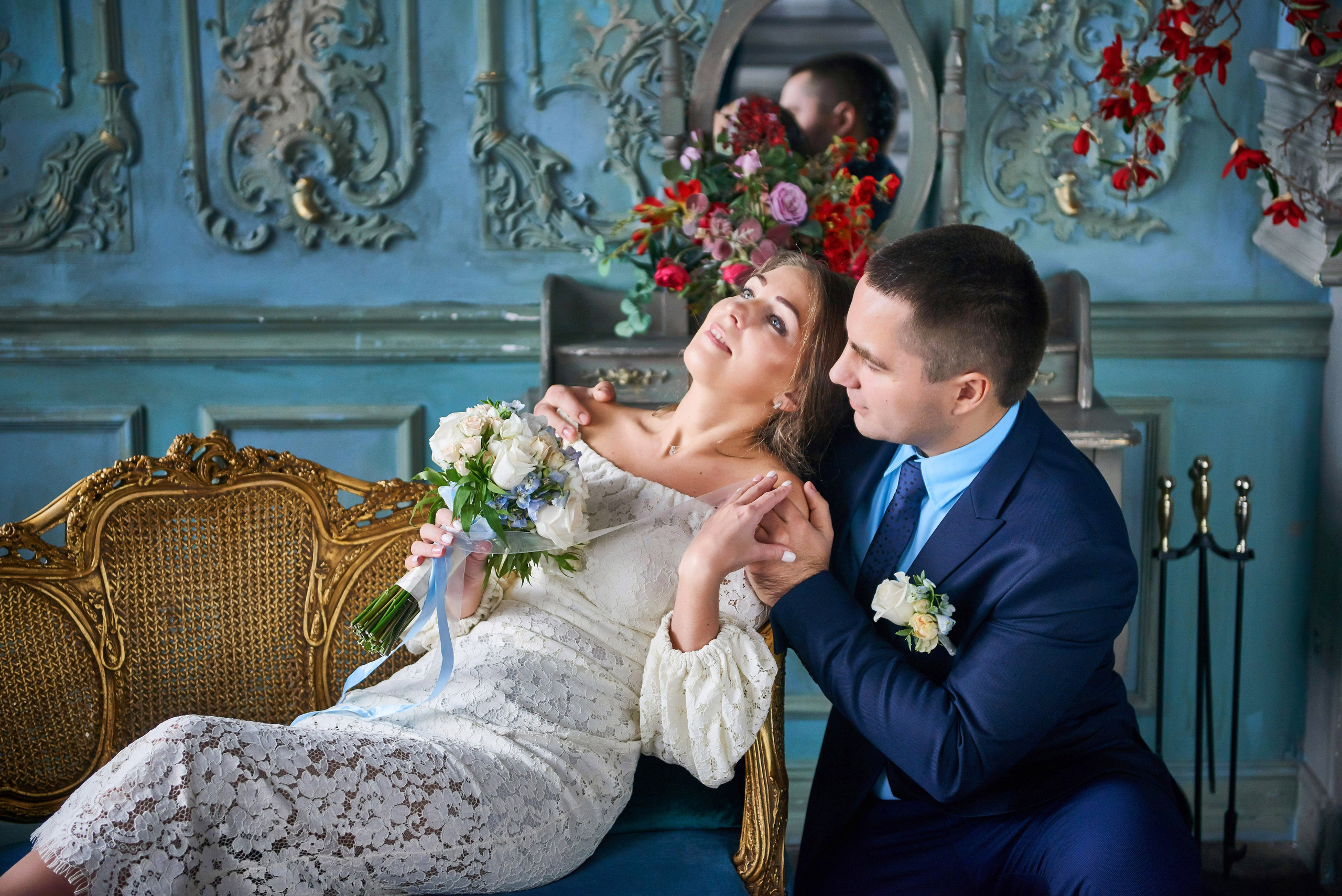 Свадебная фотосессия в студии. Портретный, семейный и свадебный фотограф в Санкт-Петербурге и в Пушкине Ширяев Денис