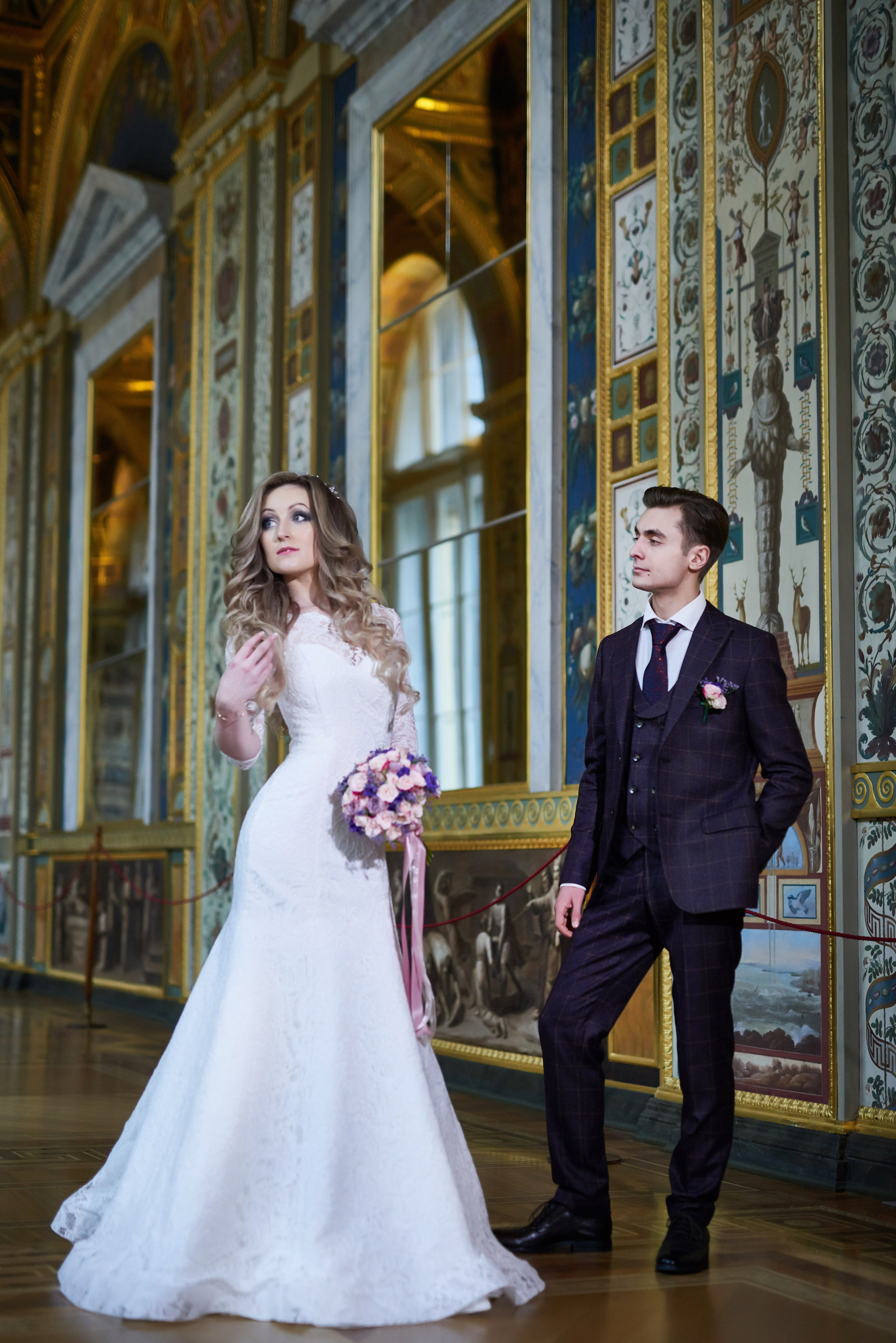 Илона и Андрей (фотосессия в ночном Эрмитаже). Портретный, семейный и свадебный фотограф в Санкт-Петербурге и в Пушкине Ширяев Денис