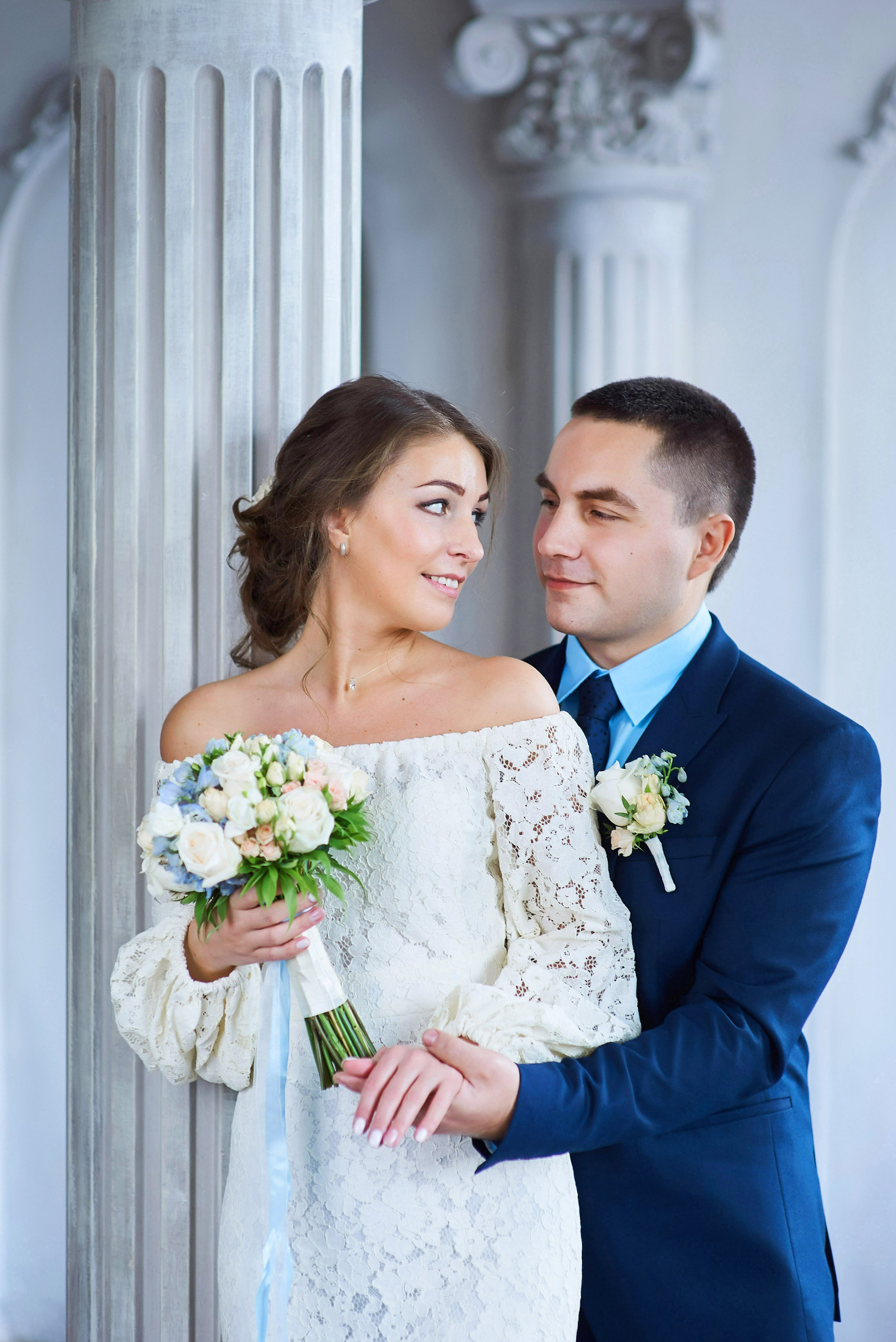 Свадебная фотосессия в студии. Портретный, семейный и свадебный фотограф в Санкт-Петербурге и в Пушкине Ширяев Денис