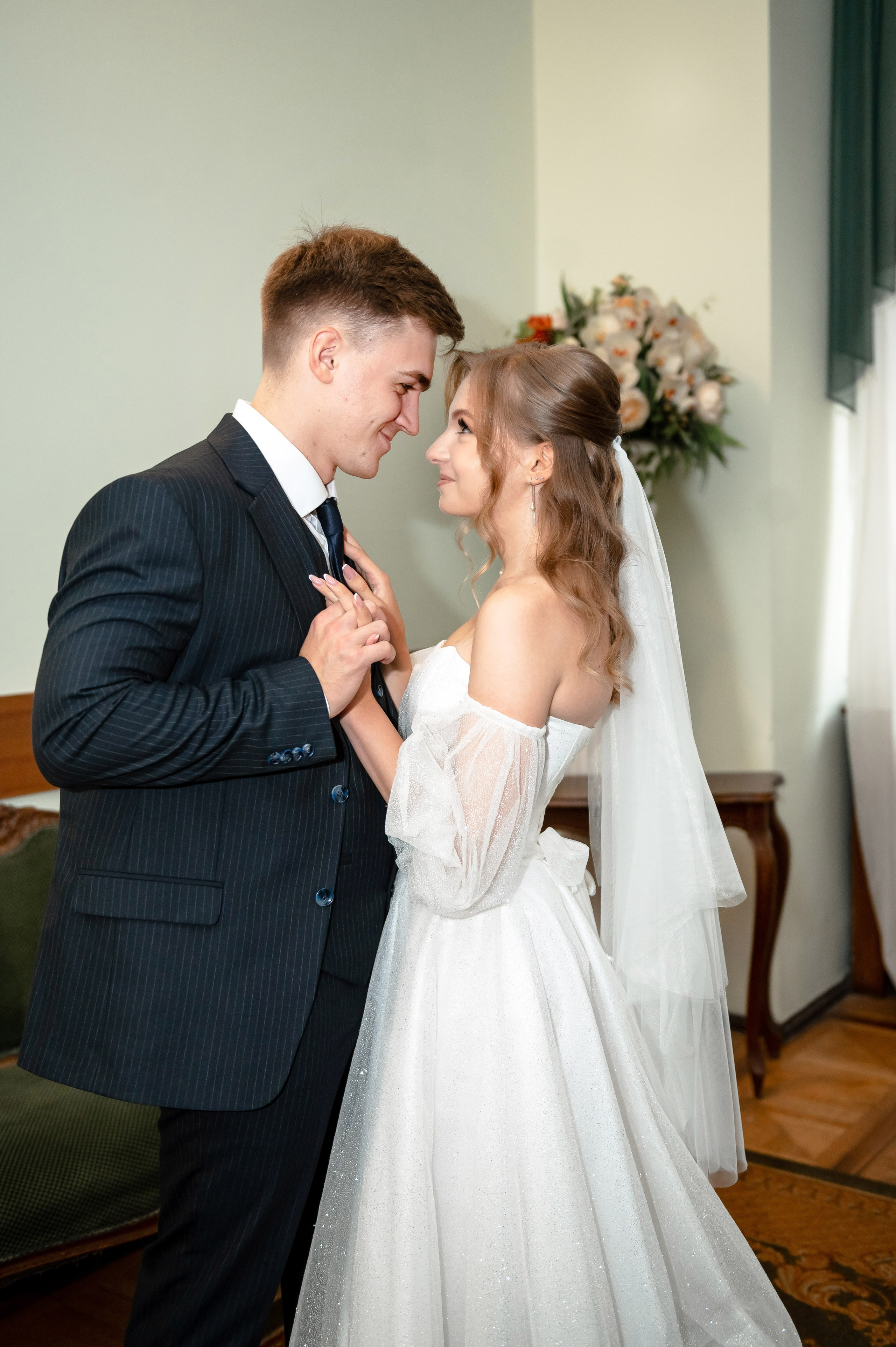 Анастасия и Михаил (Второй Дворец Бракосочетания на Фурштатской улице 52, фотосессия в Таврическом парке). Портретный, семейный и свадебный фотограф в Санкт-Петербурге и в Пушкине Ширяев Денис