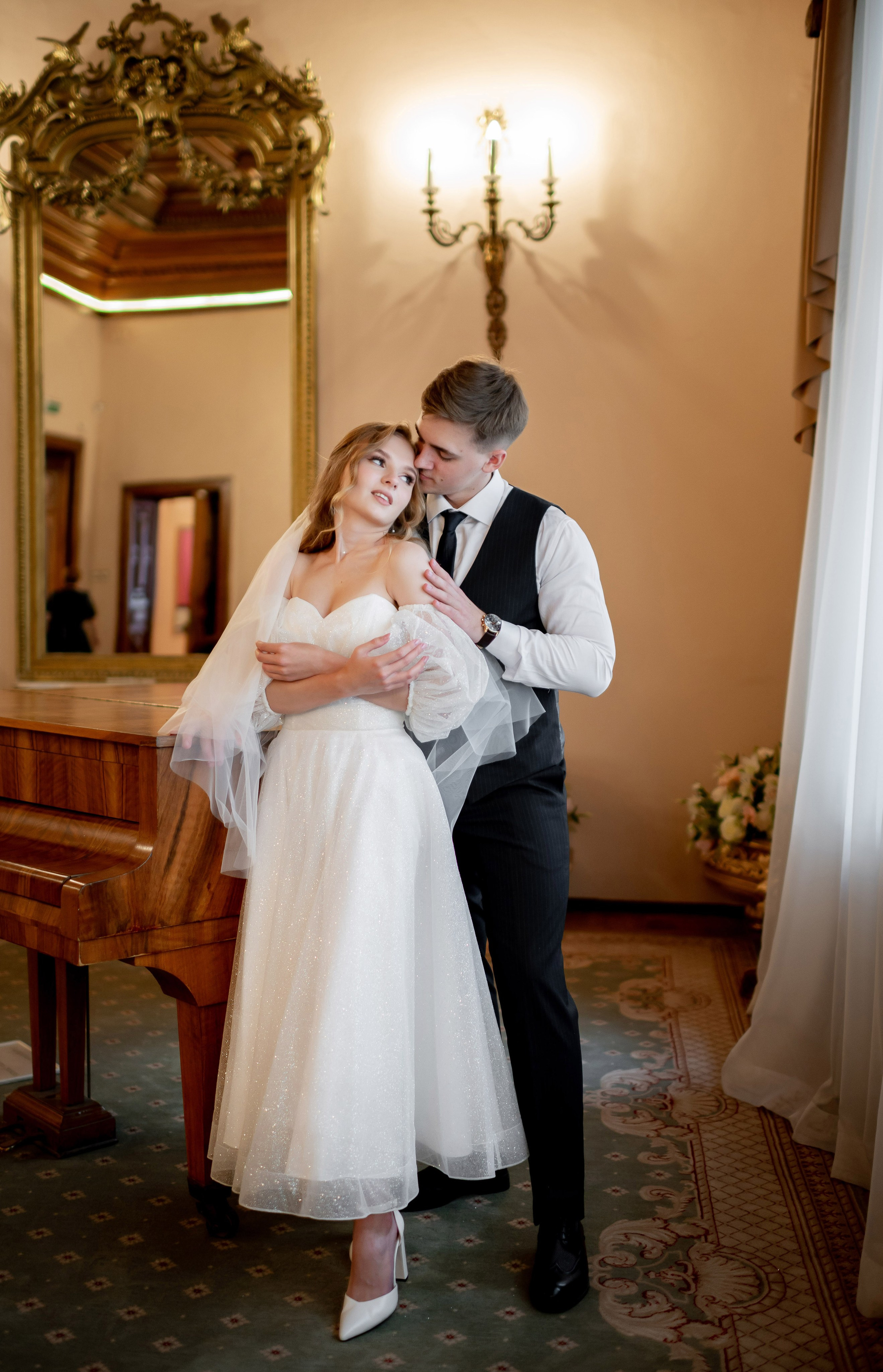 Анастасия и Михаил (Второй Дворец Бракосочетания на Фурштатской улице 52, фотосессия в Таврическом парке). Портретный, семейный и свадебный фотограф в Санкт-Петербурге и в Пушкине Ширяев Денис