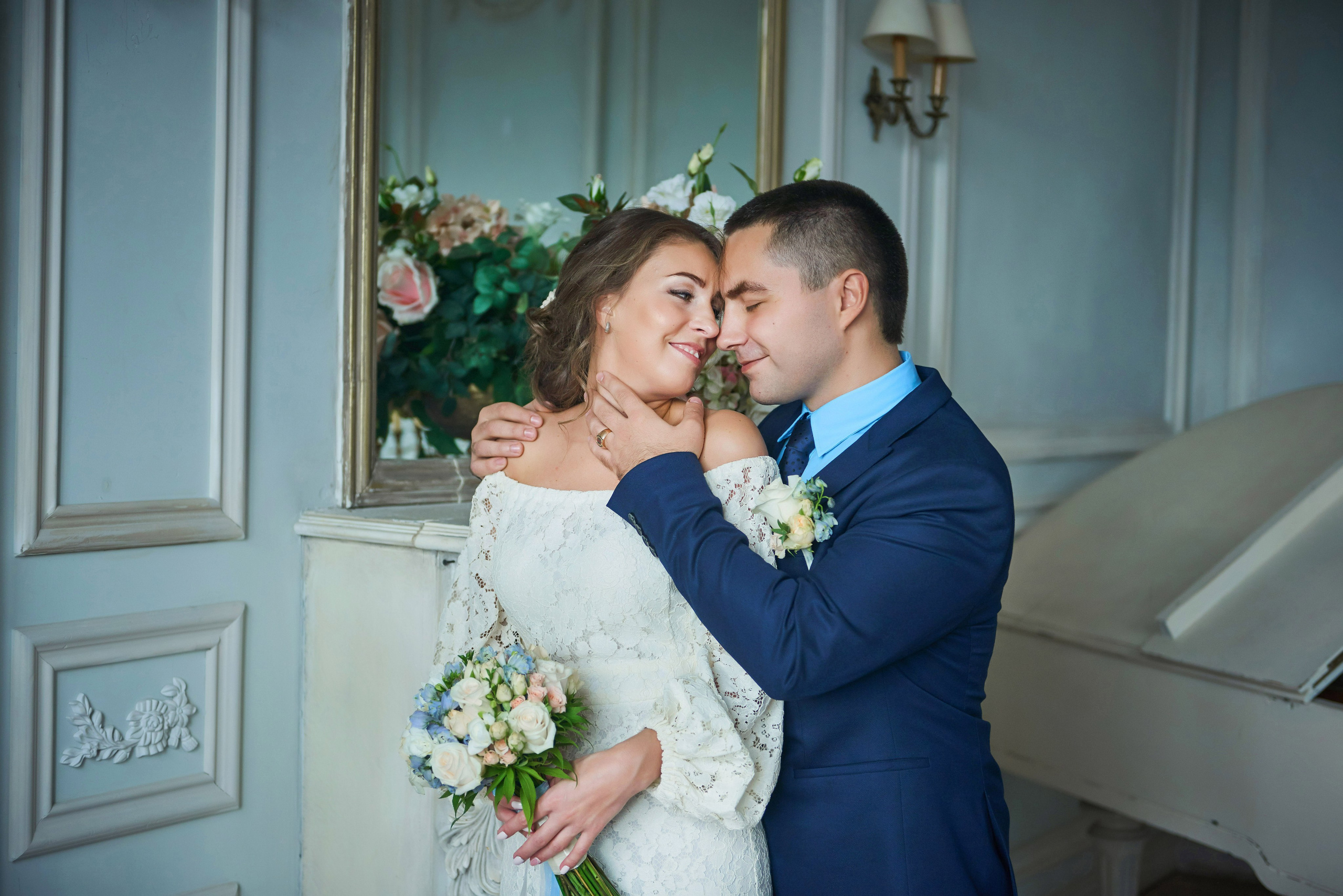 Свадебная фотосессия в студии. Портретный, семейный и свадебный фотограф в Санкт-Петербурге и в Пушкине Ширяев Денис